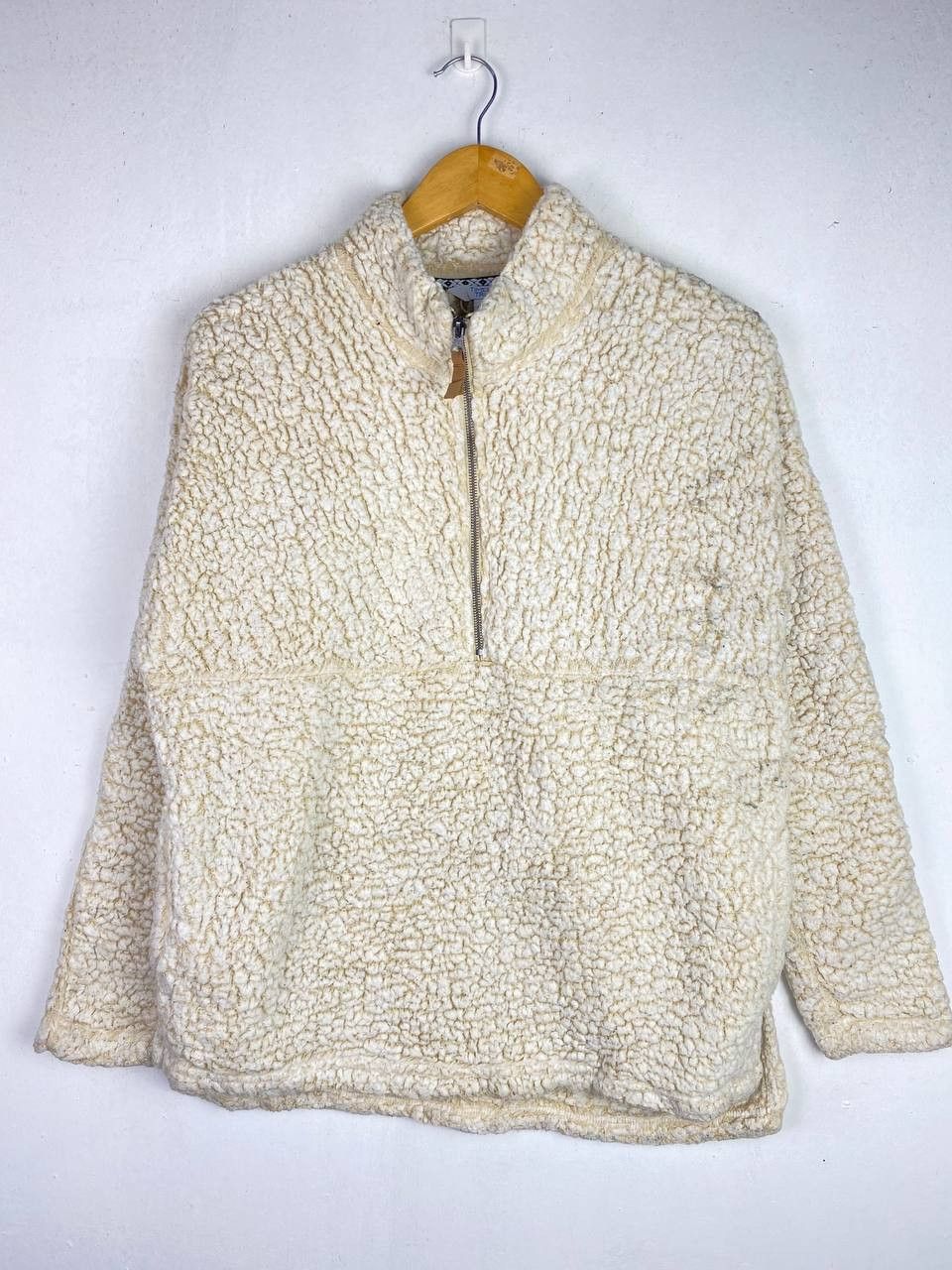 Japanese Brand vintage time and run soft fleece half zipper jacket Size US L / EU 52-54 / 3 - 1 Thumbnail