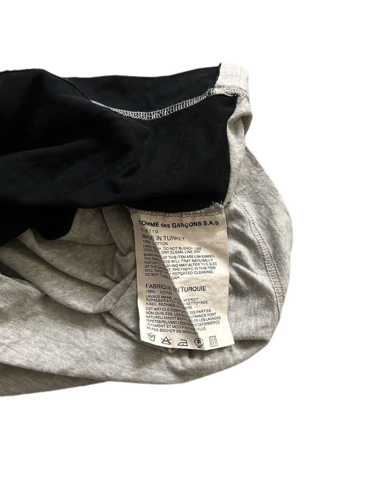 Comme des Garcons × Comme des Garcons SHIRT × Japanese Brand Comme des Garçons SHIRT Reconstructed Tee Size US M / EU 48-50 / 2 - 3 Thumbnail