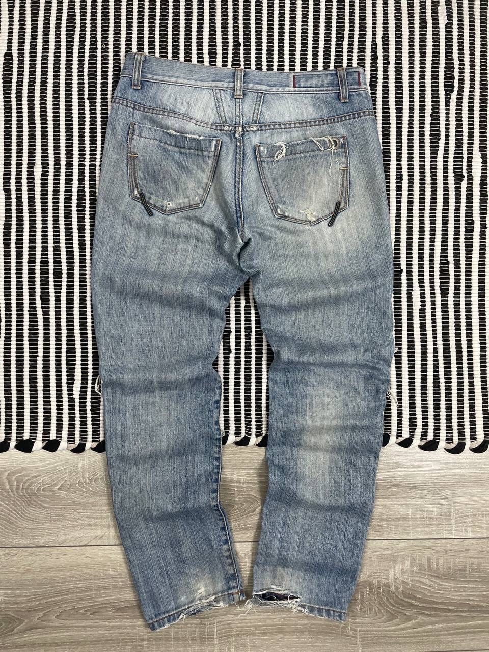 Marithe + Francois Girbaud Vintage Marithe Francois Girbaud Distressed Denim Pants Y2K Size US 28 / EU 44 - 4 Thumbnail