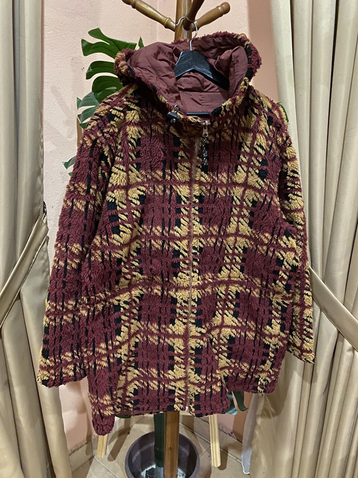 Japanese Brand Vintage Hunters Original Plaid Sherpa Fleece Jacket Size US M / EU 48-50 / 2 - 3 Thumbnail