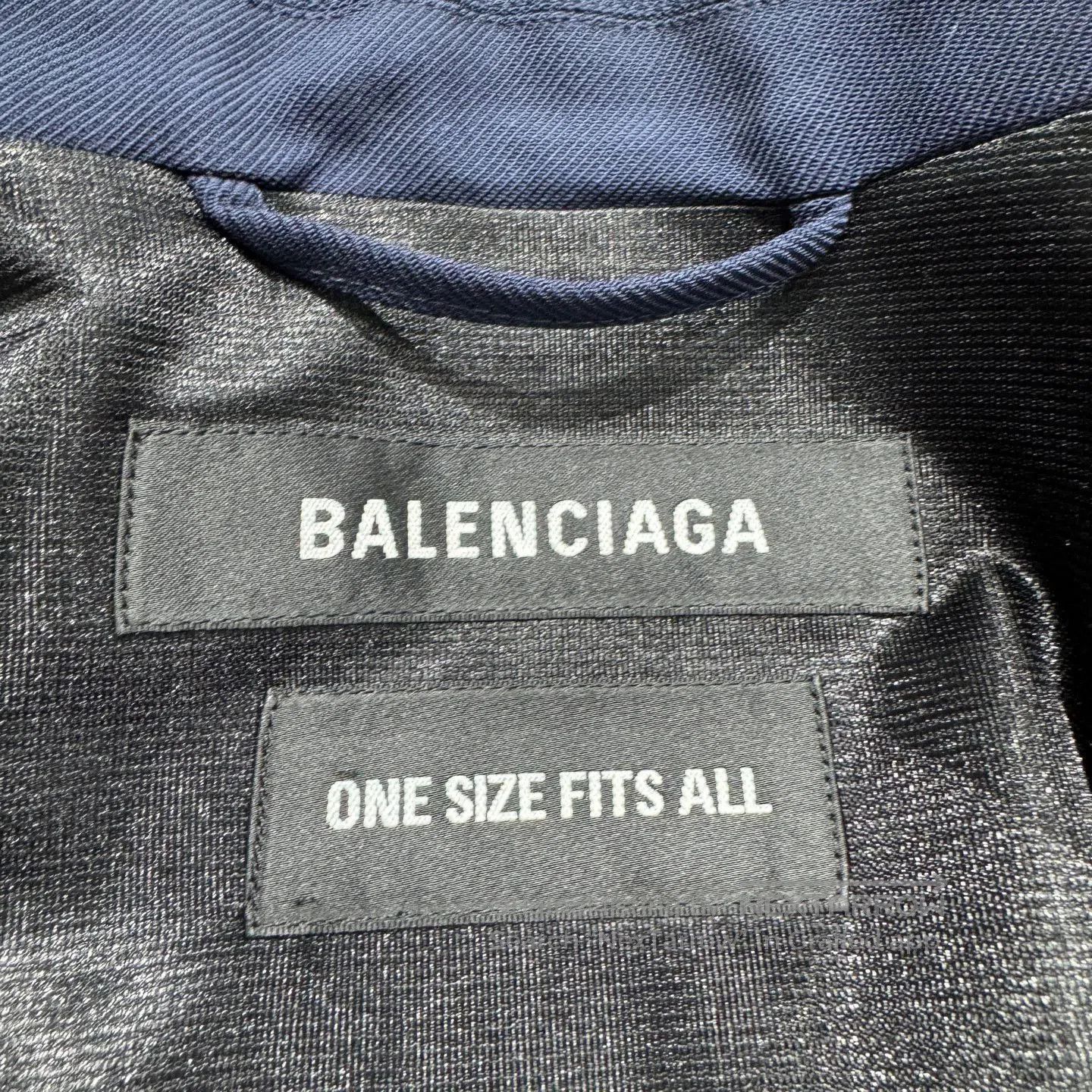 Balenciaga Blue Single-Breasted Blazer - Size M. Size US M / EU 48-50 / 2 - 4 Thumbnail