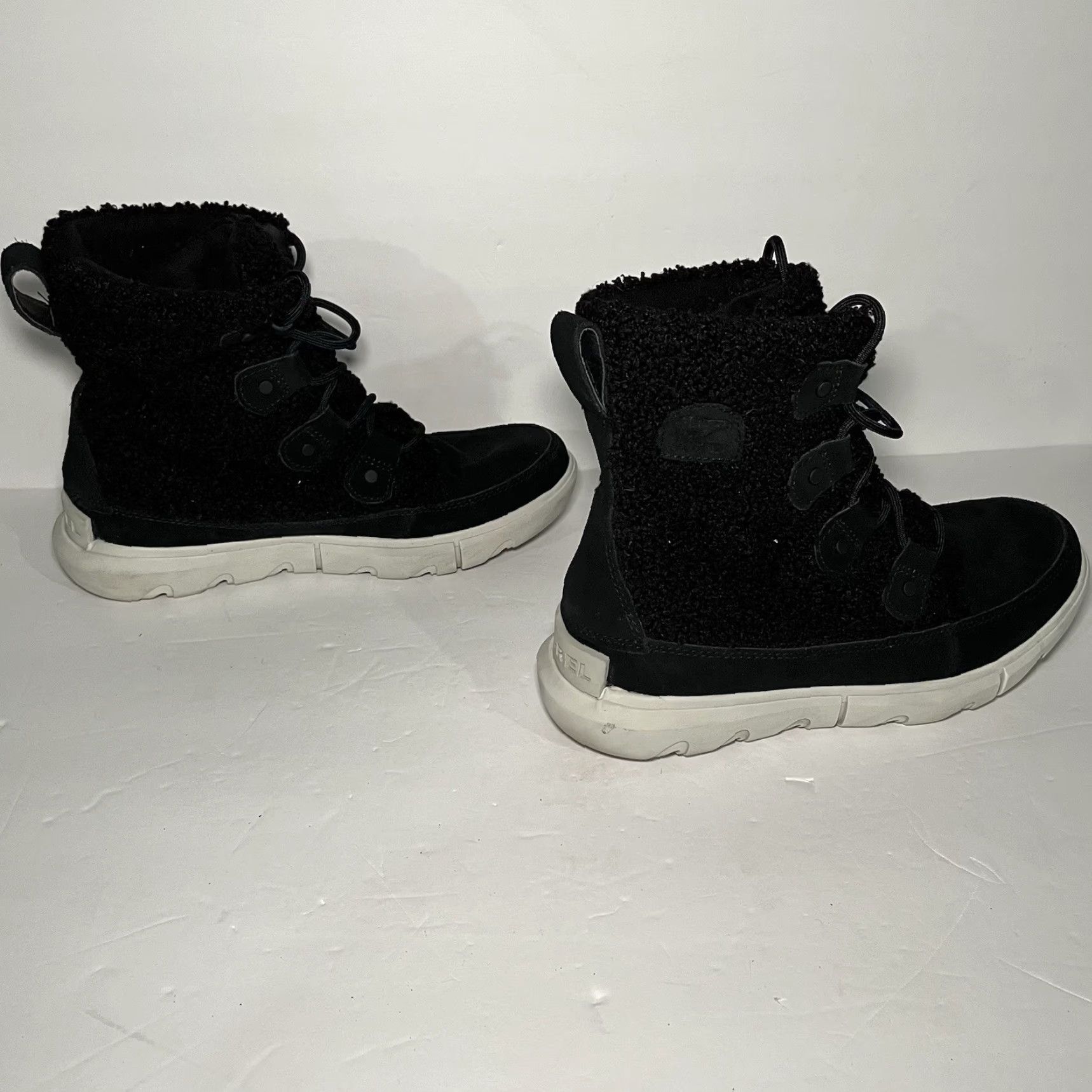 SOREL Sorel Boots Womens Size 7.5 Explorer Next Joan Cozy Snow Black Waterproof Winter Mid-Calf Shaft Lace Up Round Toe Size US 6 / IT 36 - 5 Thumbnail