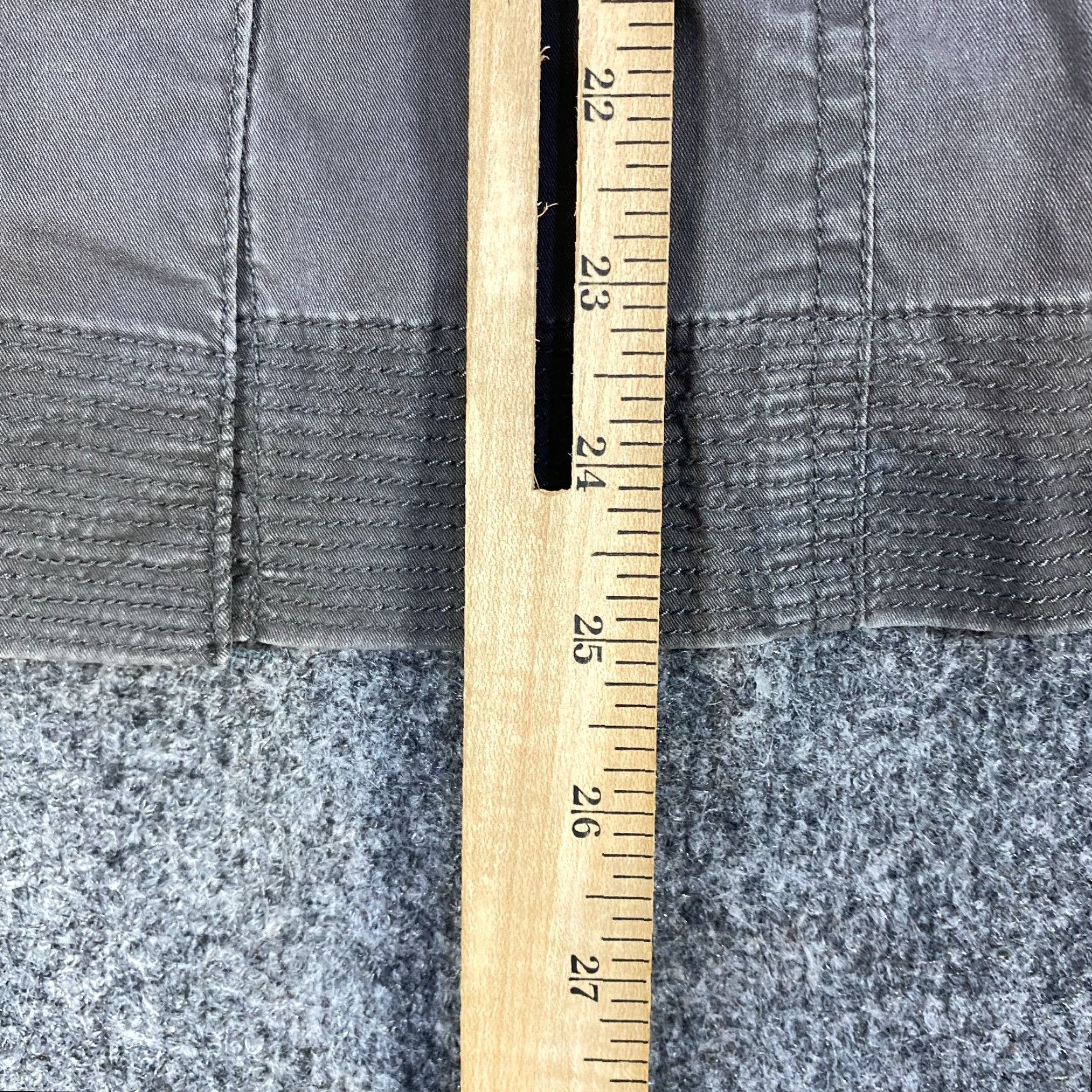 Eileen Fisher Eileen Fisher Jacket S Gray Solid Cotton Blend Field Lagenlook Snap Buttons Women Regular Military Jacket Windows? Size S / US 4 / IT 40 - 3 Thumbnail
