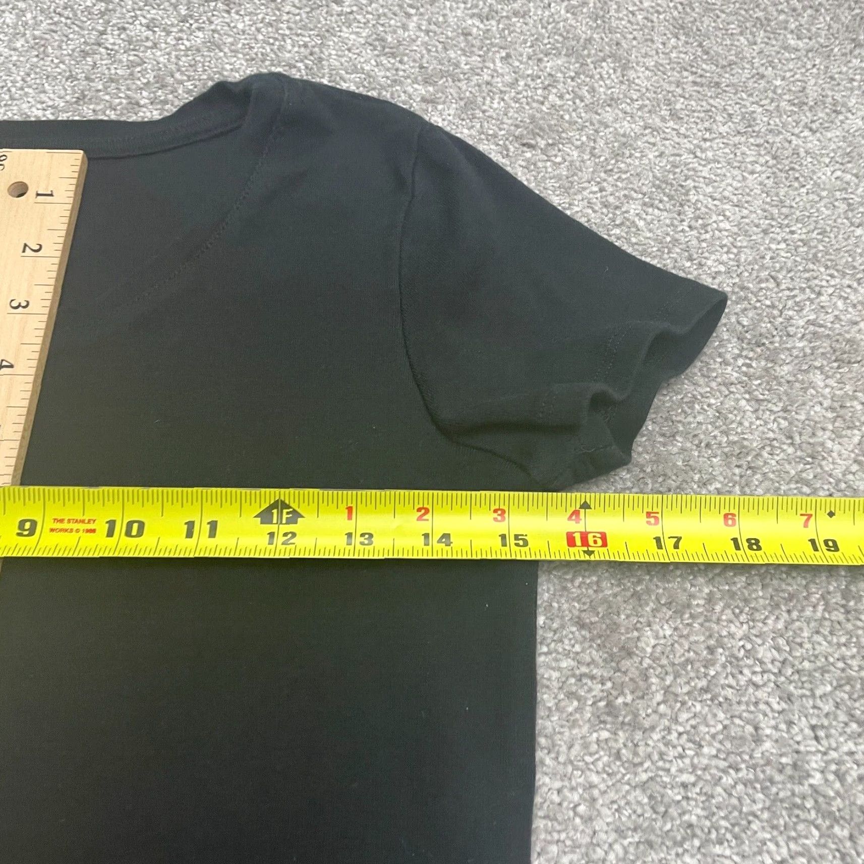 Vintage Ruby Rd. Basic T-Shirt Womens PS Black Round Neck Short Sleeve 100% Cotton Tee Size S / US 4 / IT 40 - 7 Thumbnail