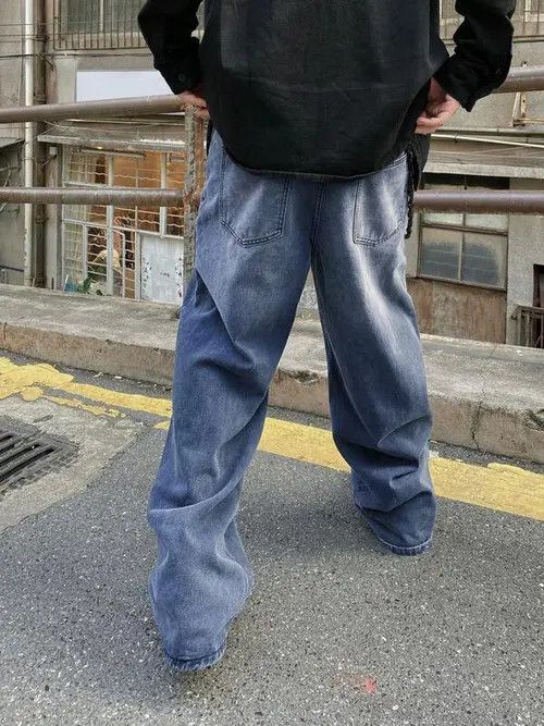 Japanese Brand × Vintage Skate Baggy Denim Jeans Loose Vintage Size US 32 / EU 48 - 3 Thumbnail