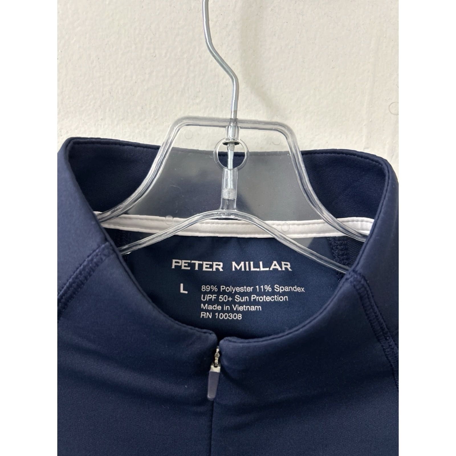 Peter Millar Peter Millar 1/4 Zip Womens Large Navy Blue Pullover UPF 50+ Golf Top L/S Shirt Women's Blue Pullover 1/4 Zip Golf"} Size L / US 10 / IT 46 - 5 Thumbnail