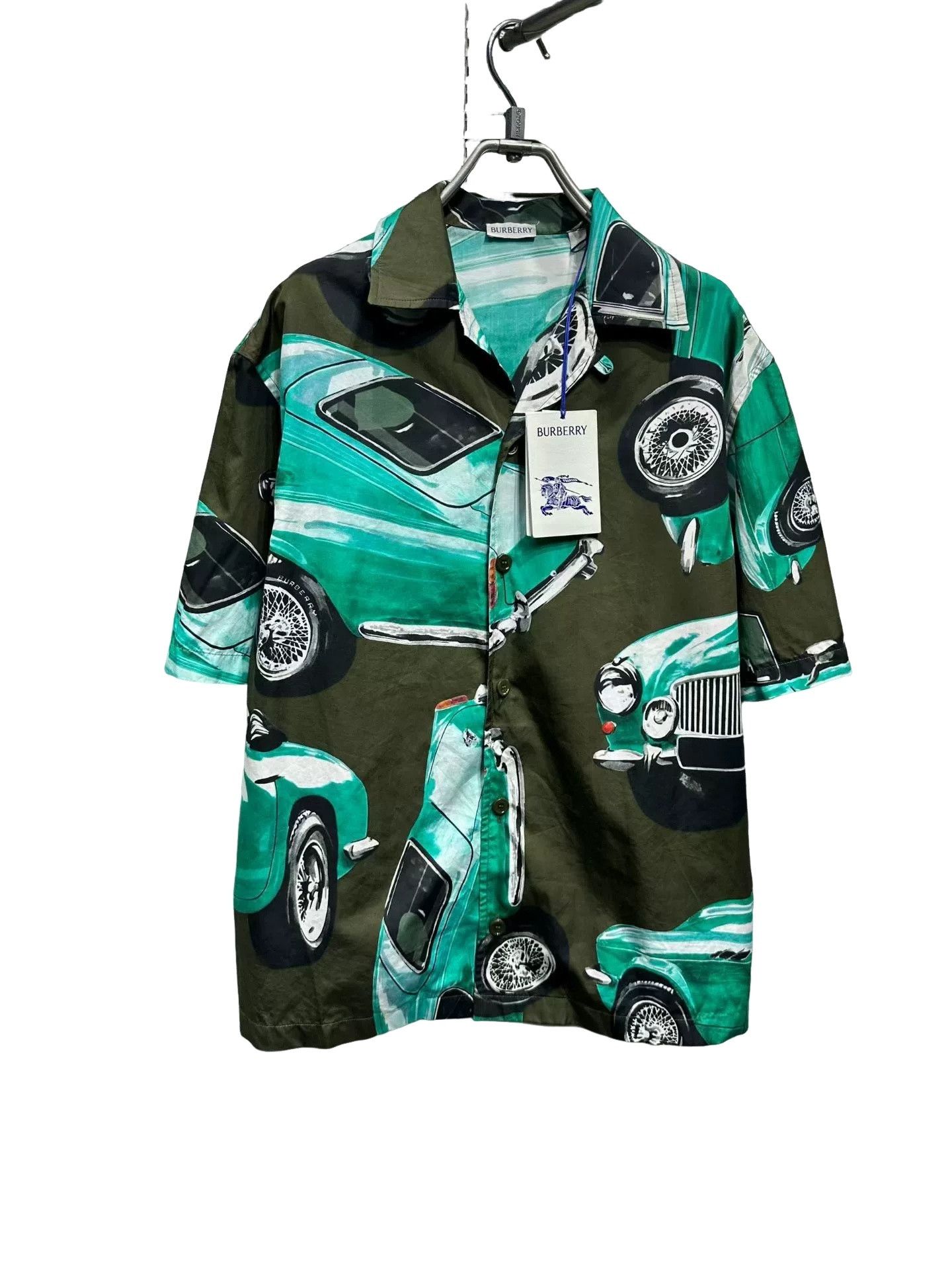 Burberry Burberry Car Print Short Sleeve Shirt Size M Size US M / EU 48-50 / 2 - 1 Thumbnail