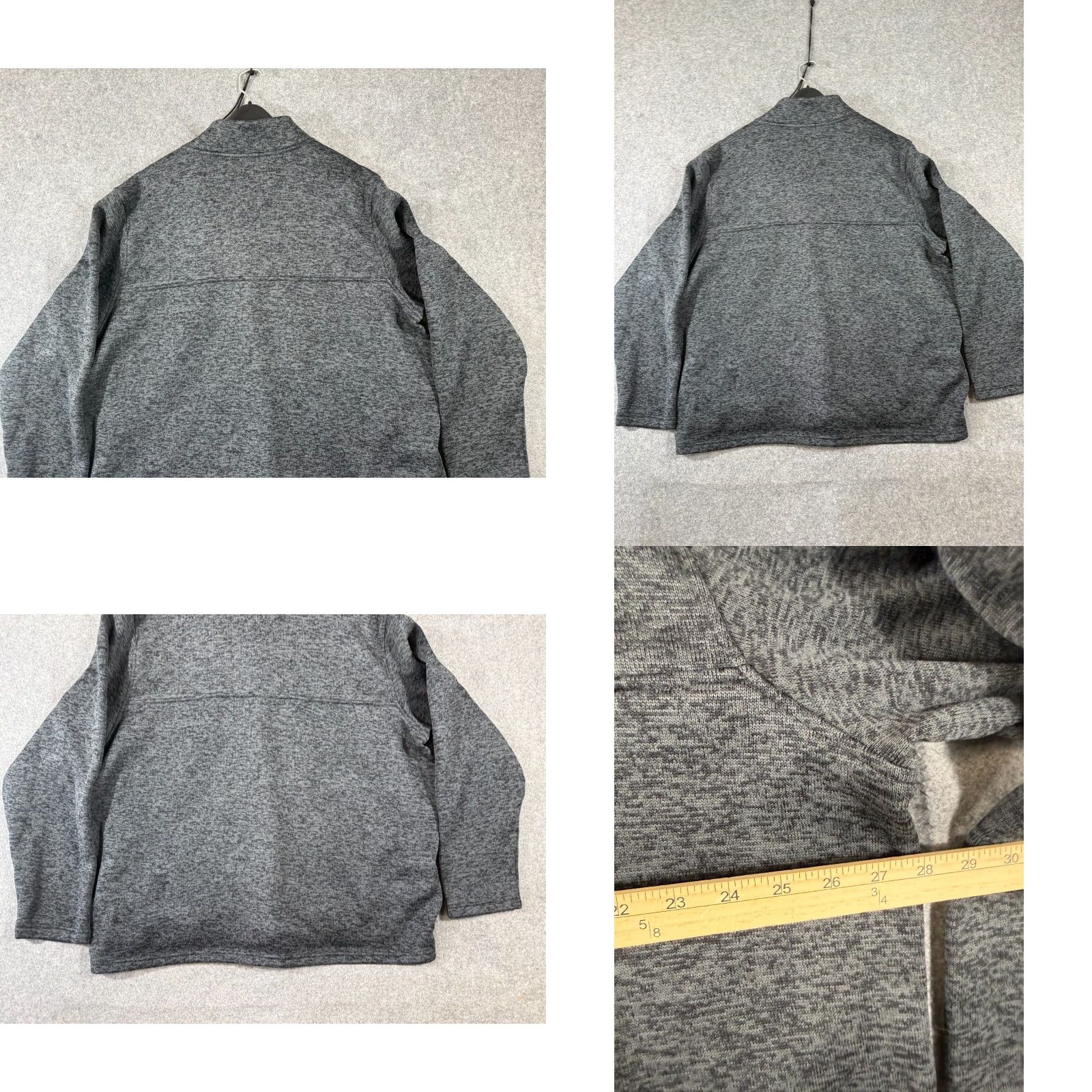 Lands' End Lands' End Sweater Mens 2XL Heather Gray Fleece Snap Mock Neck Pullover shirt Pullover Mens 2XL Gray Black Friday 90s? Size US XXL / EU 58 / 5 - 8 Thumbnail