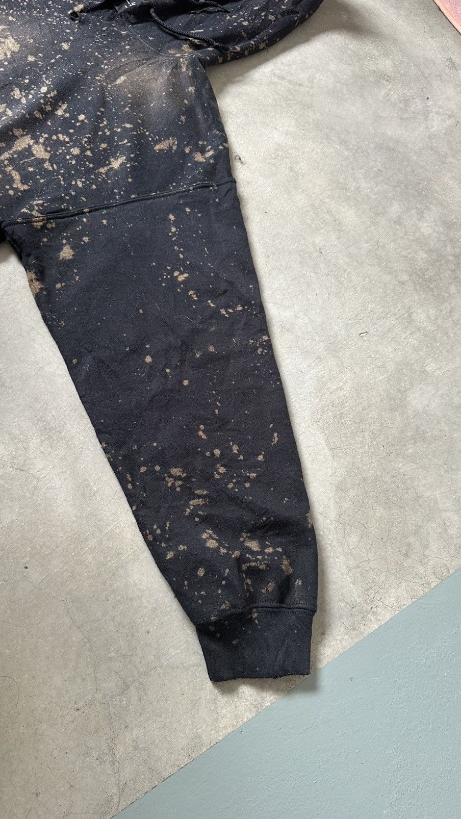 Japanese Brand UNUSUAL JAPAN TECH ACID WASH AFFLICTION HOODIE Size US XL / EU 56 / 4 - 6 Thumbnail