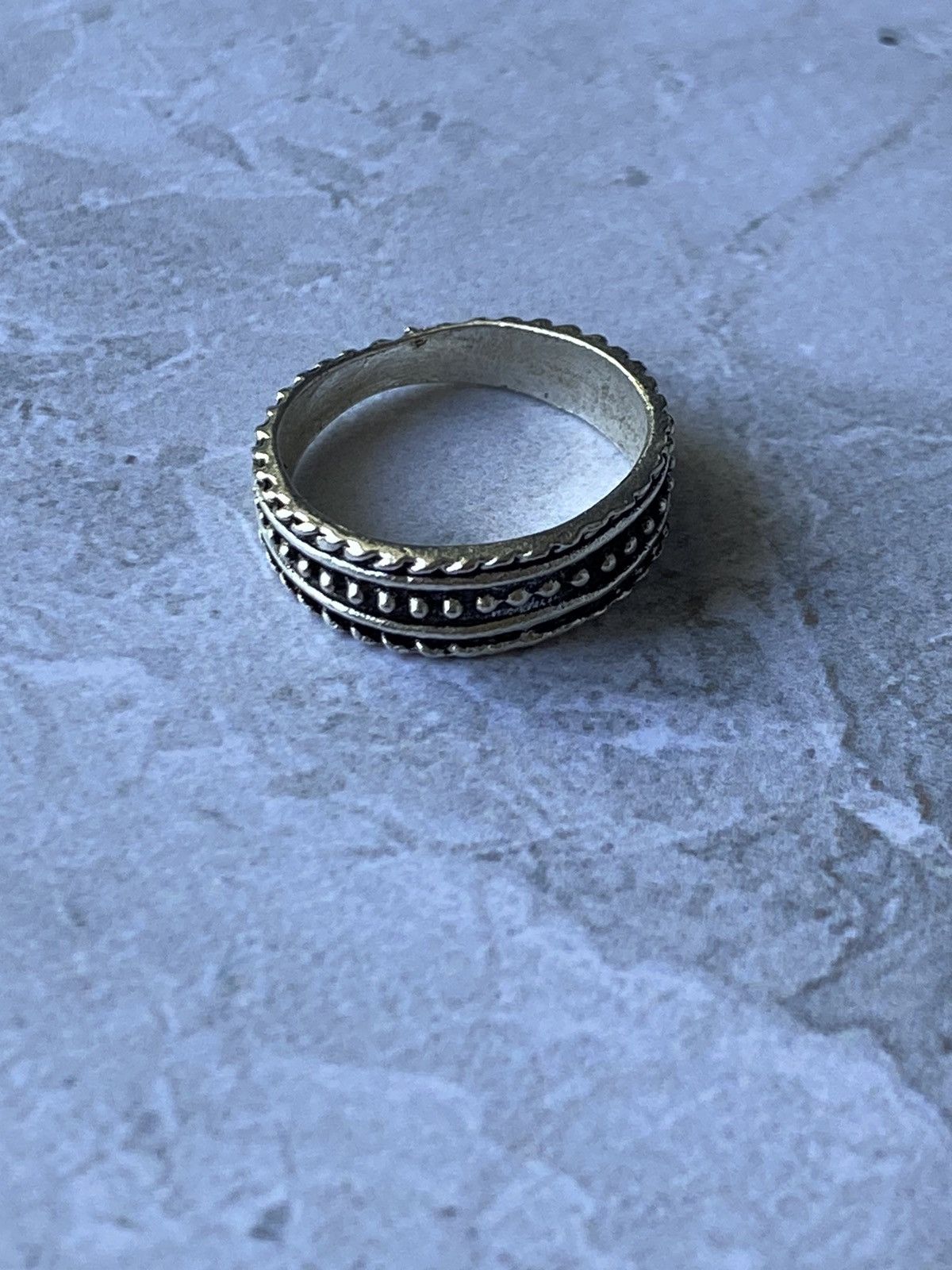 Japanese Brand Textured Granule Ring, Size 10 Size ONE SIZE - 4 Thumbnail