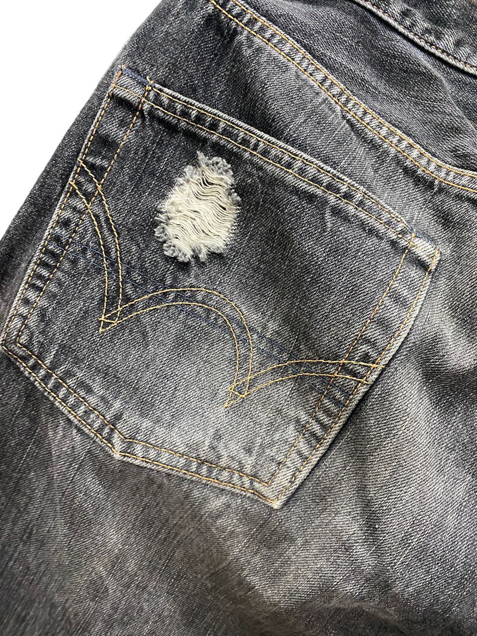 Edwin 💥BEST OFFER💥VINTAGE EDWIN 505 S SELVEGDE DISTRESSED DENIM Size US 31 - 7 Thumbnail