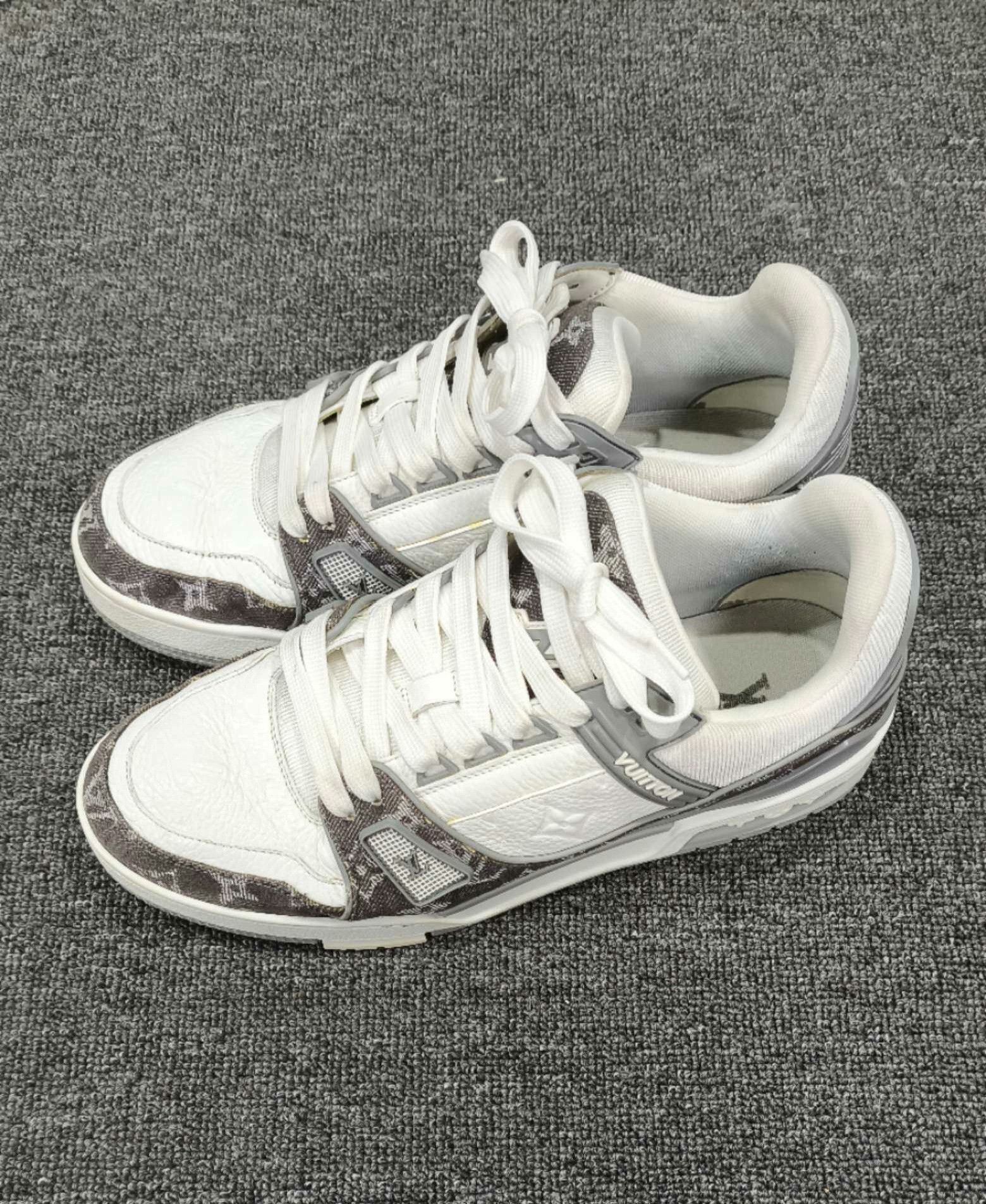 Louis Vuitton Louis Vuitton Training Denim Gray Lowtop Sneakers 8 Men Size US 8 / EU 41 - 1 Thumbnail