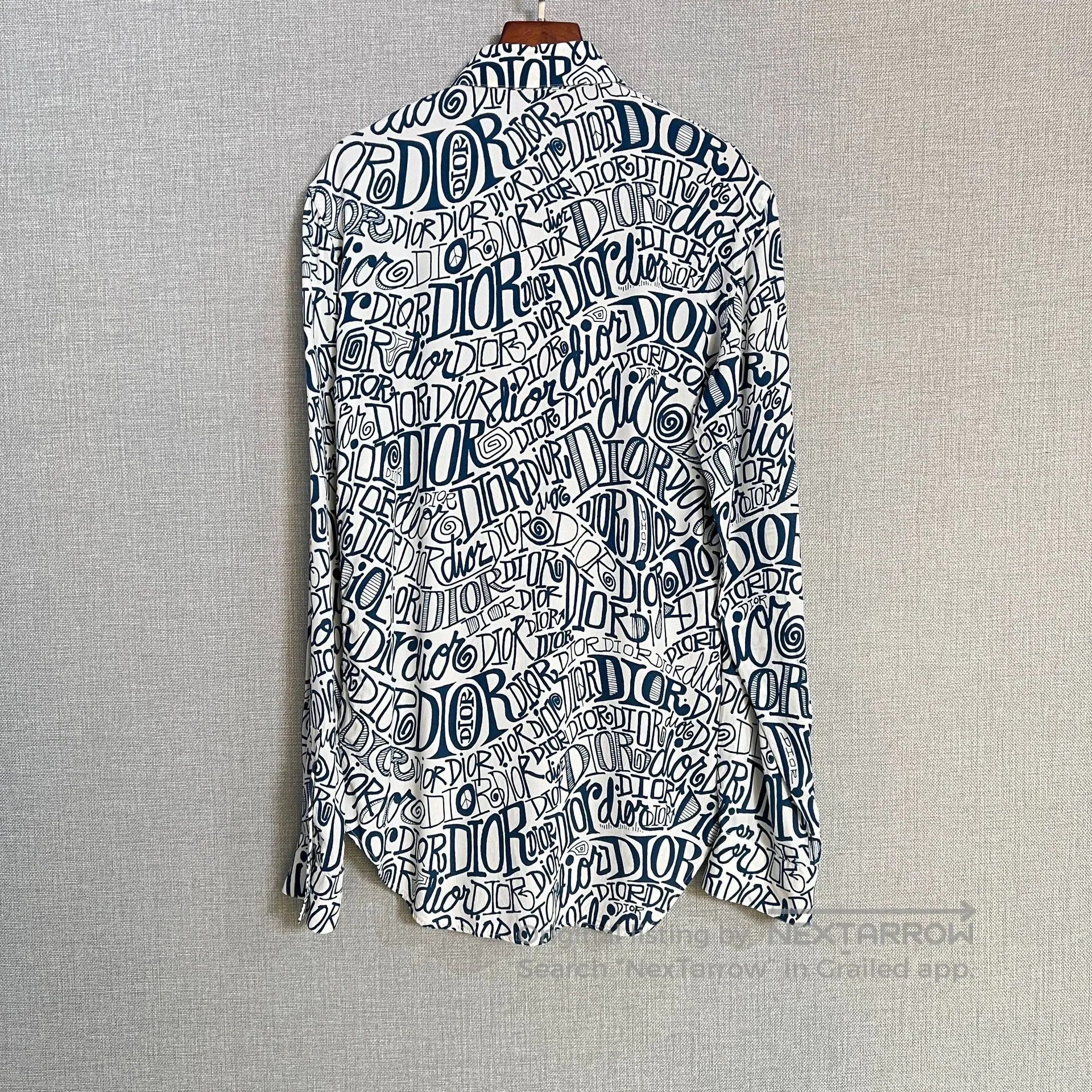 Dior dior x stussy graffiti logo shirt. Size US M / EU 48-50 / 2 - 2 Thumbnail