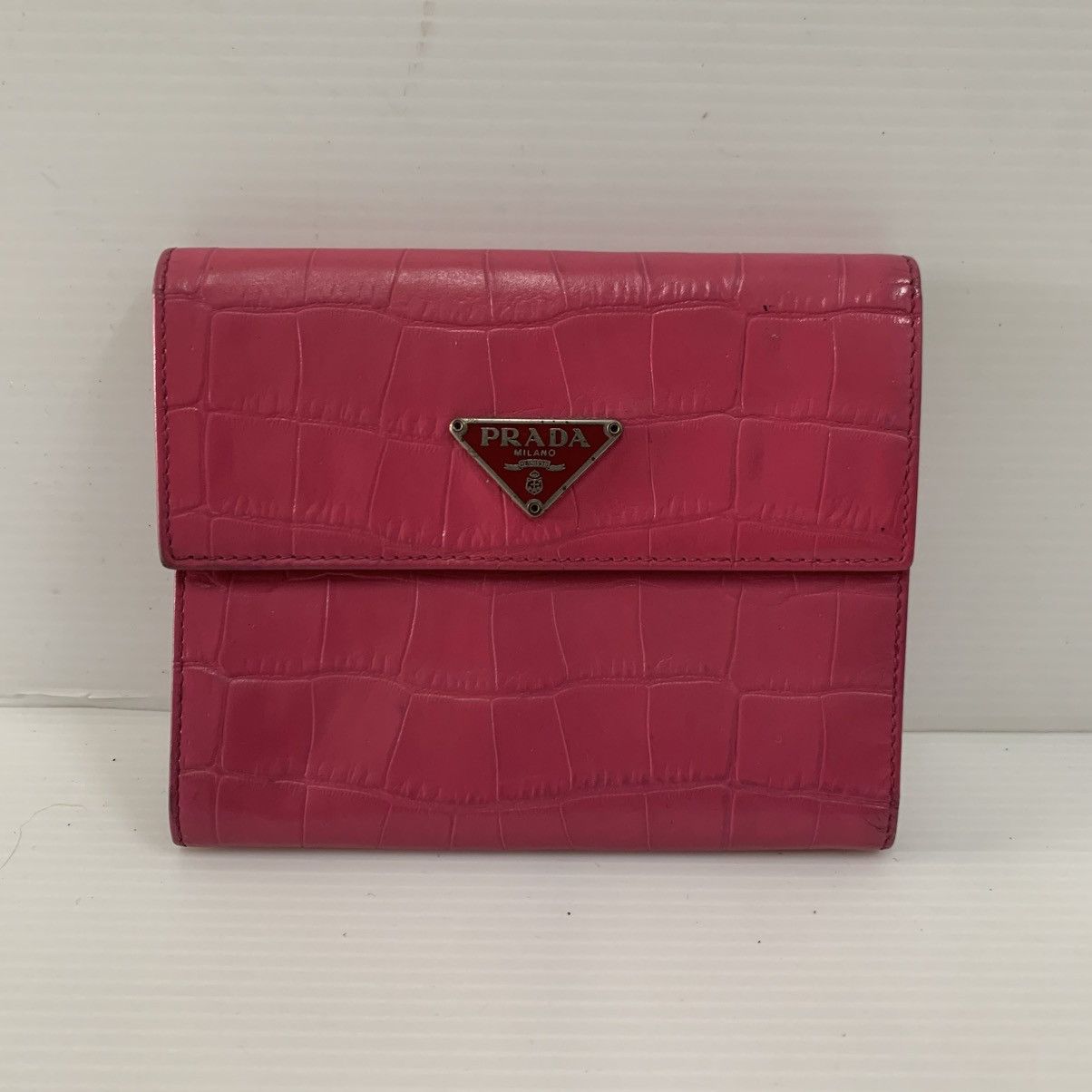 Prada Prada Leather Pink Wallet Size ONE SIZE - 3 Thumbnail