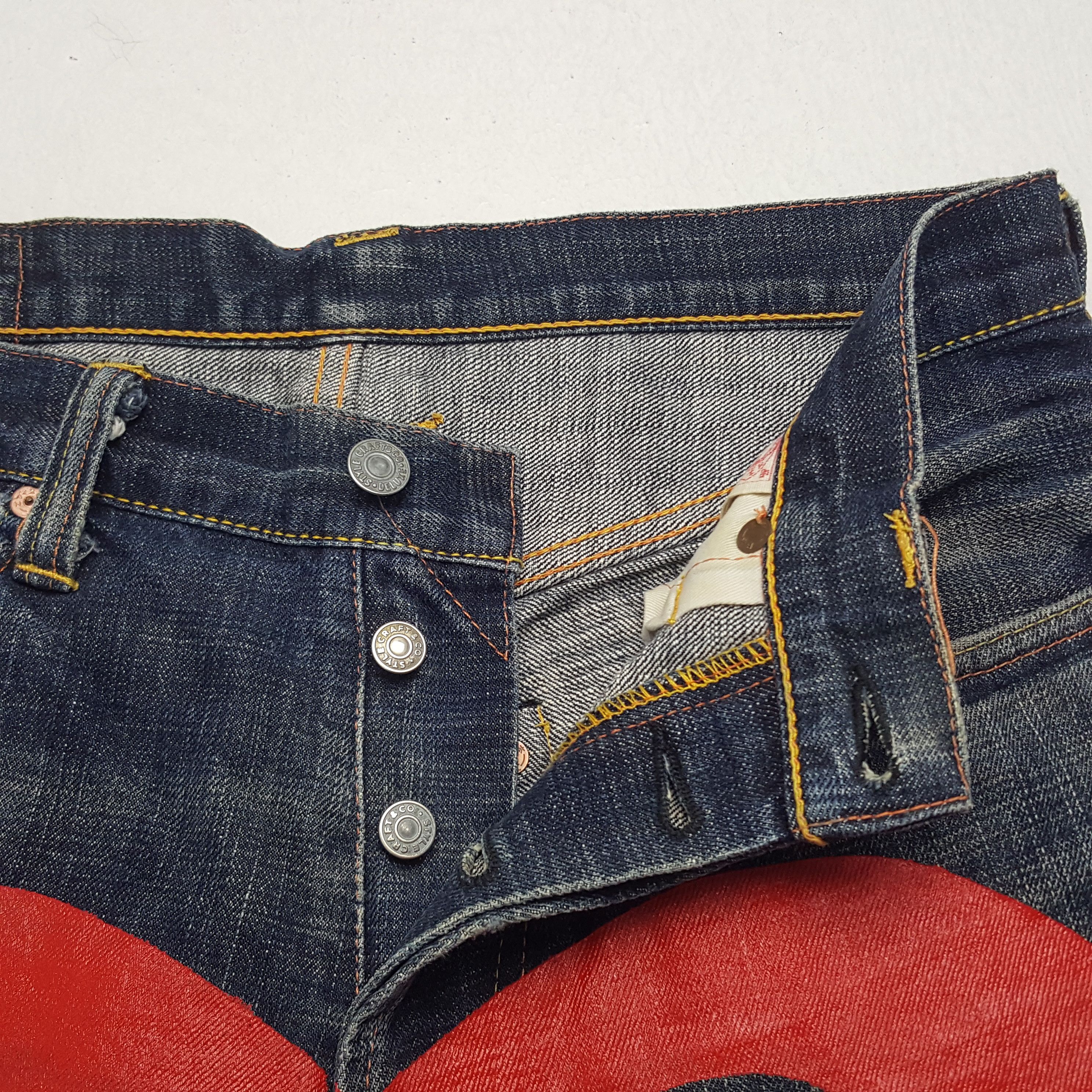 Evisu × Japanese Brand × Vintage Vintage Evisu Japanese Brand Daicock Custom Denim Jeans Size US 30 / EU 46 - 7 Thumbnail