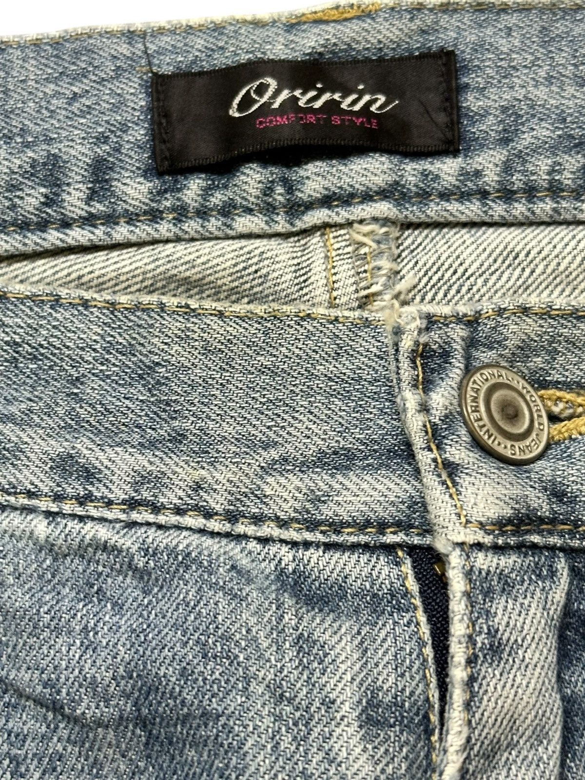 Hysteric Glamour Vintage Oririn Flare Faded Printed Frayed Hem DistressDenim Size US 34 / EU 50 - 4 Thumbnail