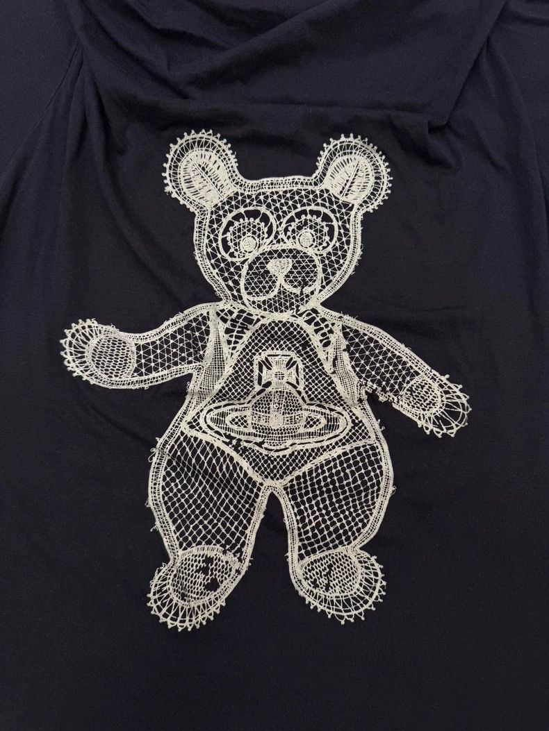 Vivienne Westwood Vivienne Westwood Black bear lace printed short sleeve top Size L / US 10 / IT 46 - 2 Thumbnail