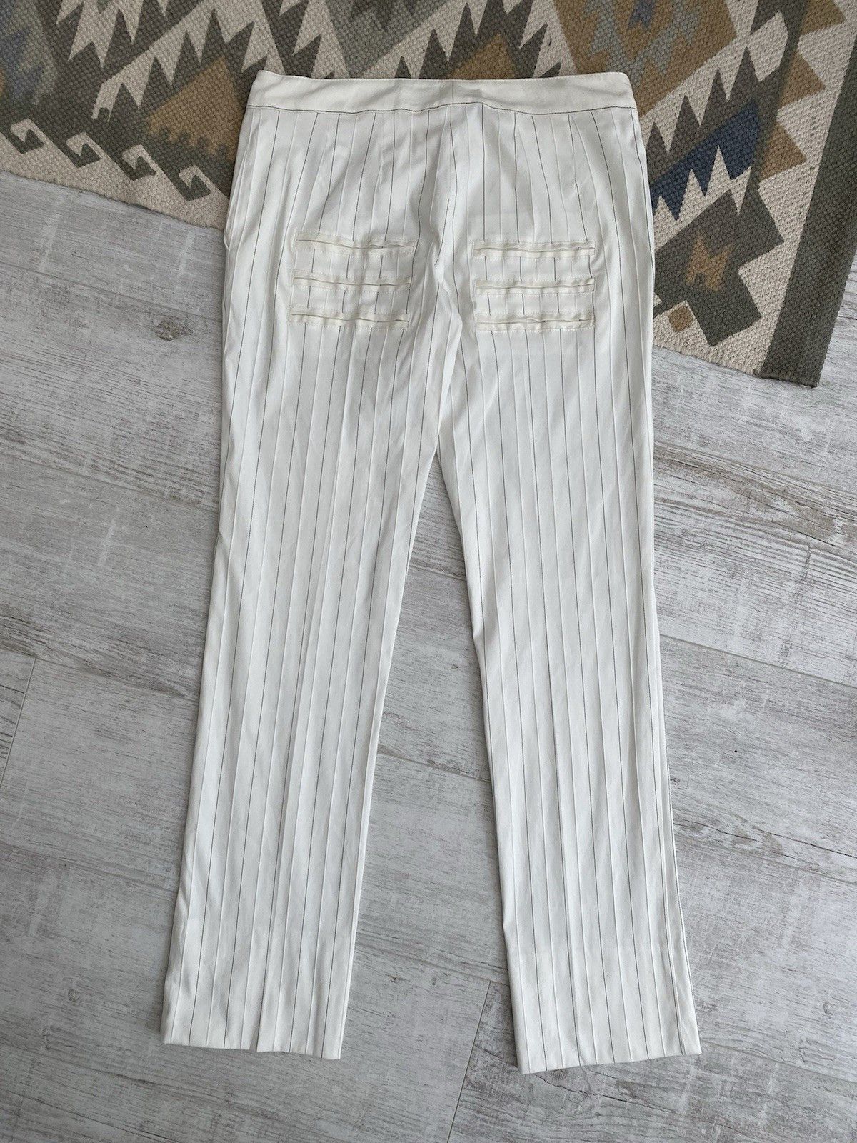 Alexander McQueen Archival Alexander McQueen Womens Striped Trousers Pants Size 29" - 8 Thumbnail