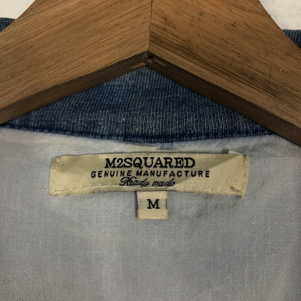 Japanese Brand 🔥Denim Light Cardigan Jacket M2Squared Ready Made Size US M / EU 48-50 / 2 - 13 Thumbnail