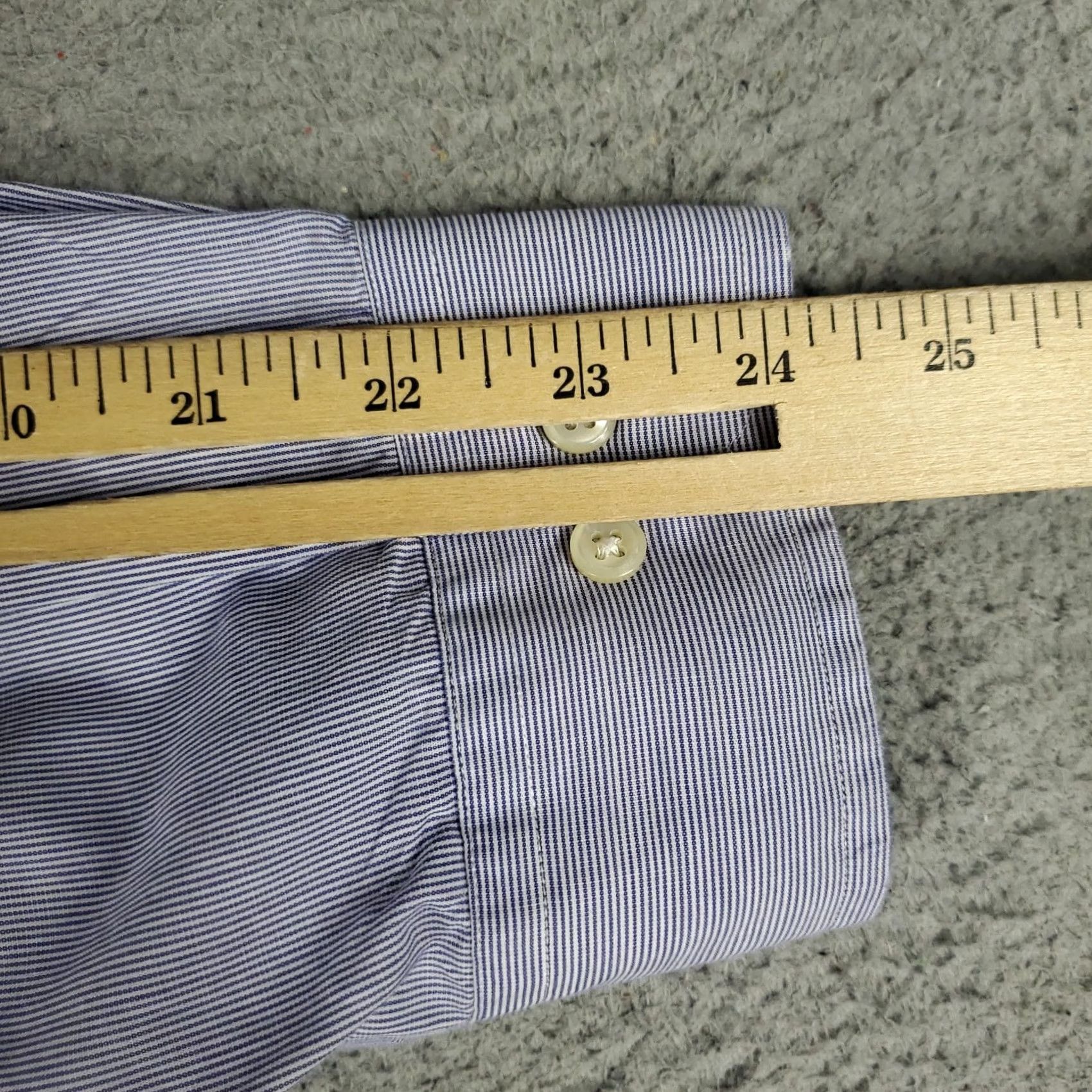 Ralph Lauren Ralph Lauren Shirt Mens 17.5 Blue Pony Dress Button Up Long Sleeve Casual Business Formal Wedding Size 48R - 7 Thumbnail