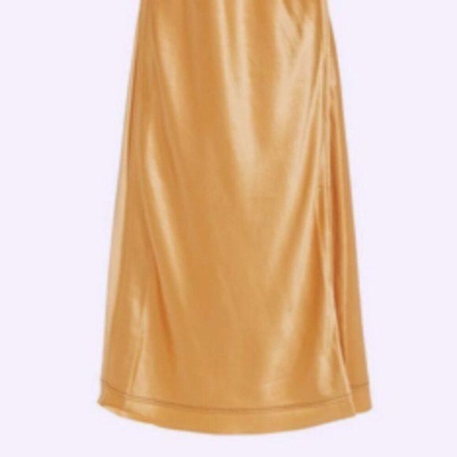 Acne Studios Acne Studios Satin slip dress Gold US 10 Size L / US 10 / IT 46 - 11 Thumbnail
