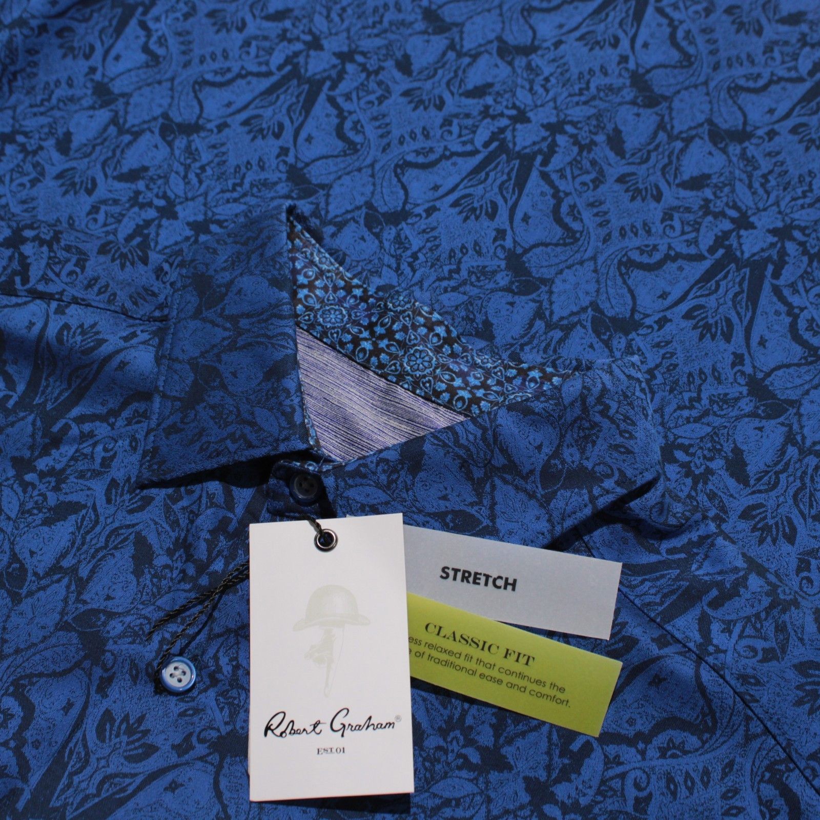 Robert Graham Robert Graham New with tags Shirt Size M US In Blue Size US M / EU 48-50 / 2 - 1 Thumbnail