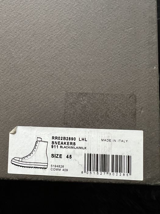 Rick Owens Gethsemane Pony Hair Ramones Fall 2021 Grailed