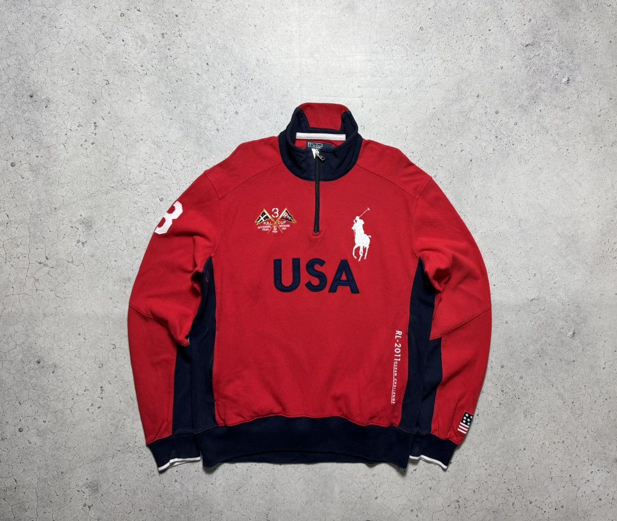 Polo Ralph Lauren Polo Ralph Lauren USA #3 Big Pony Sweatshirt Chief Keef PRL Size US L / EU 52-54 / 3 - 1 Thumbnail