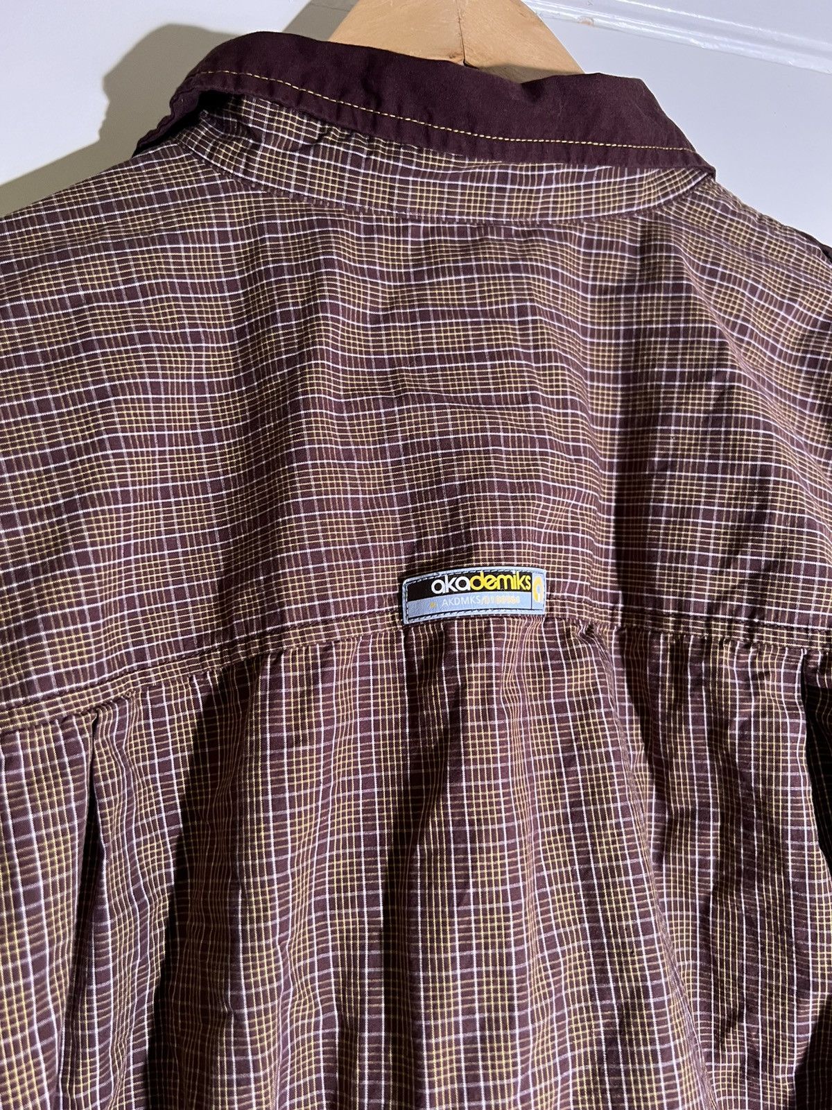 Vintage 90’s 2000’s Y2K VTG Vintage Akademiks Striped Plaid Shirt Size US XL / EU 56 / 4 - 8 Thumbnail