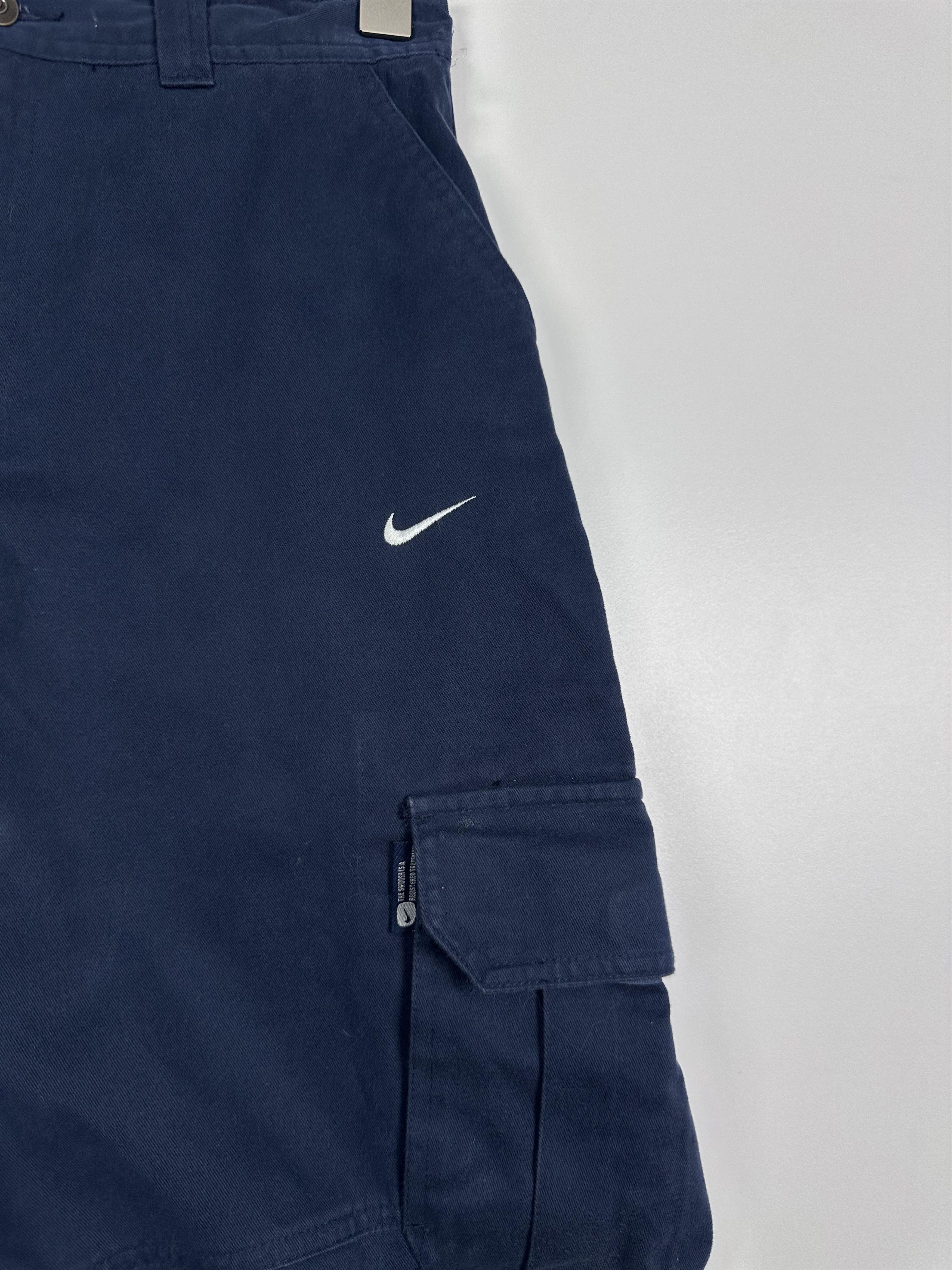 Nike × Vintage Vintage Nike Cargo Pants Cotton Womens Size M Y2K Blue Size 32" / US 10 / IT 46 - 3 Thumbnail