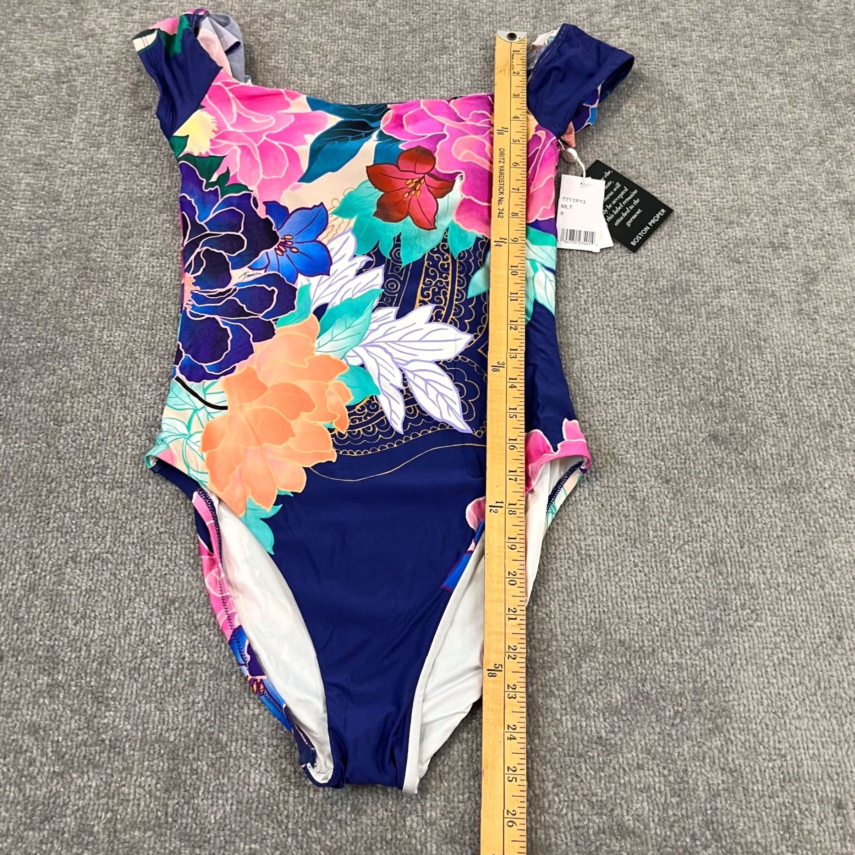 Trina Turk VINTAGE Trina Turk Swimsuit Women Size 8 One Piece Floral Halter Top Bikini Beachwear New Size M / US 6-8 / IT 42-44 - 4 Thumbnail