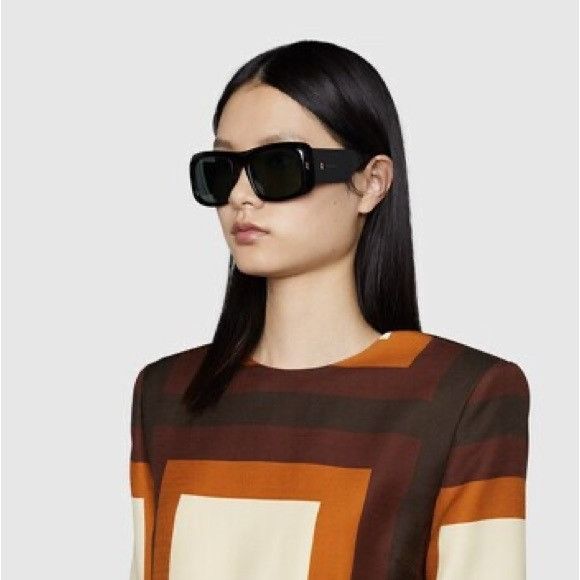 Gucci NEW GUCCI GG1080S 001 OVERSIZED SUNGLASSES GUCCI GG1080S Size ONE SIZE - 6 Thumbnail