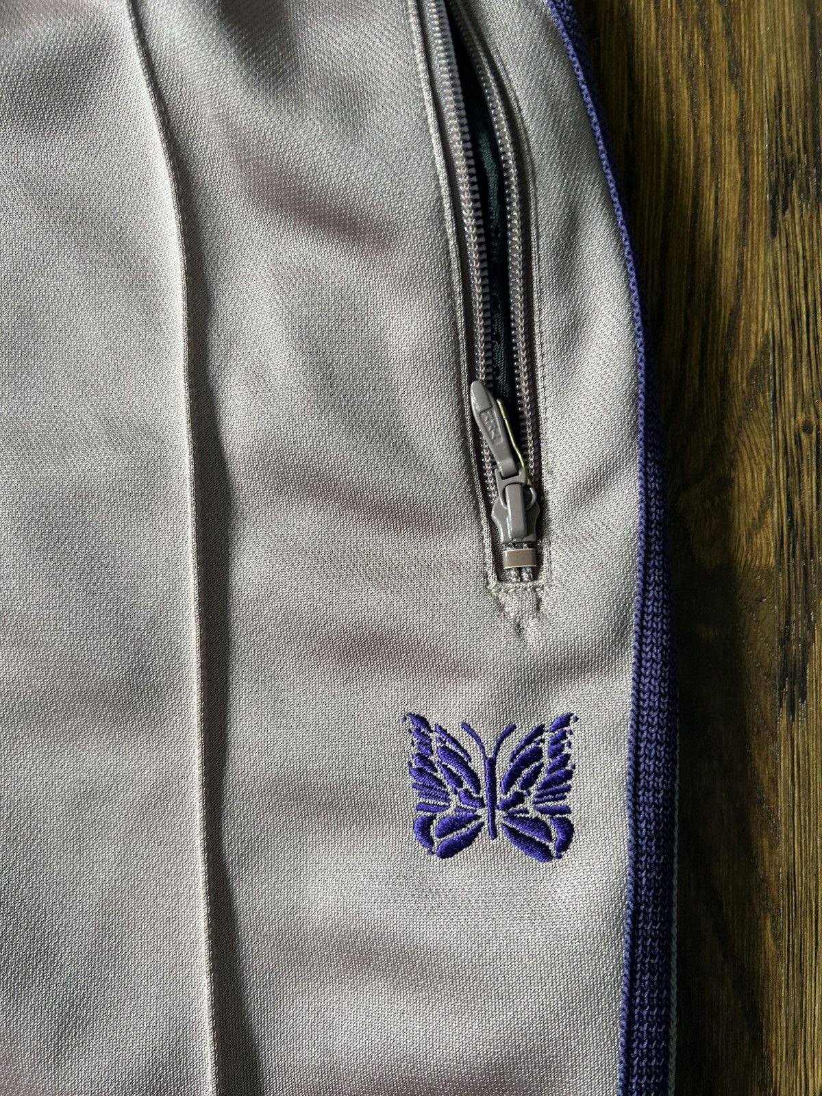 Needles Needles Track Pants ‘Mauve/Purple/Grey’ Size US 30 / EU 46 - 2 Thumbnail