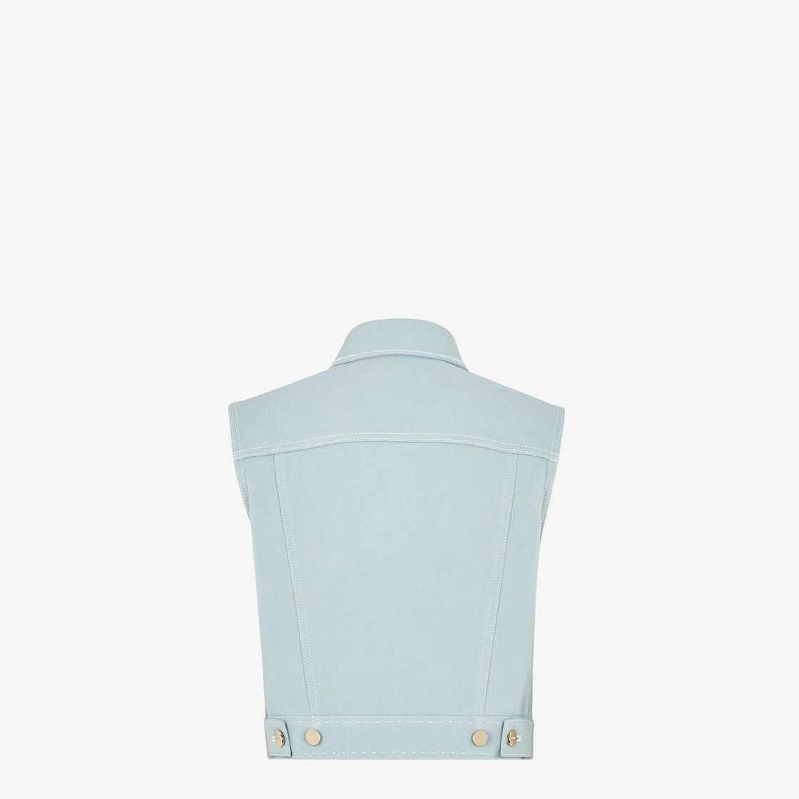 Fendi o1s1wg110525 Vests in Blue Size XS / US 0-2 / IT 36-38 - 3 Thumbnail