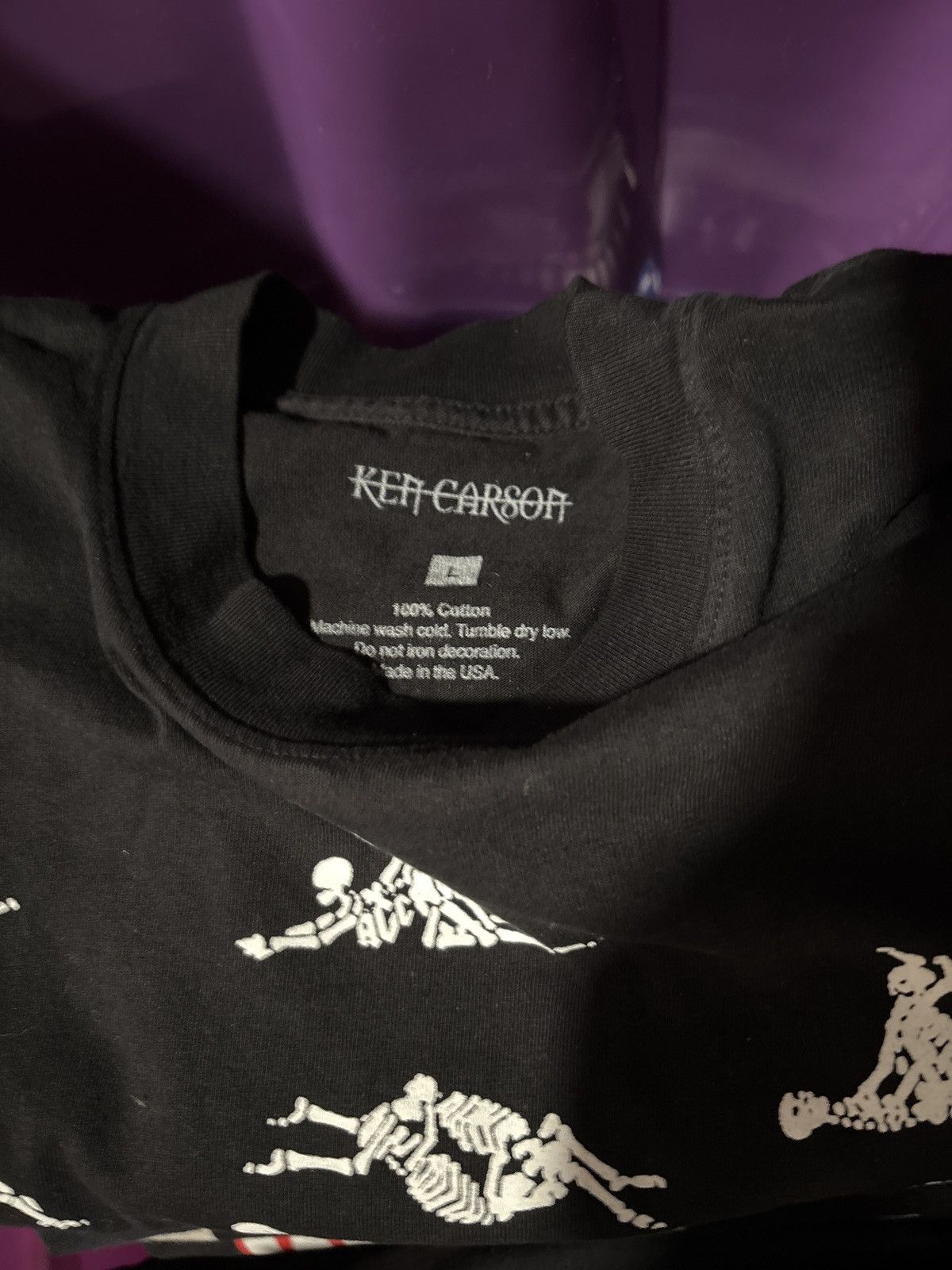 Band Tees Ken Carson A Great Chaos Skeleton Positions Graphic Tee Size US L / EU 52-54 / 3 - 3 Thumbnail