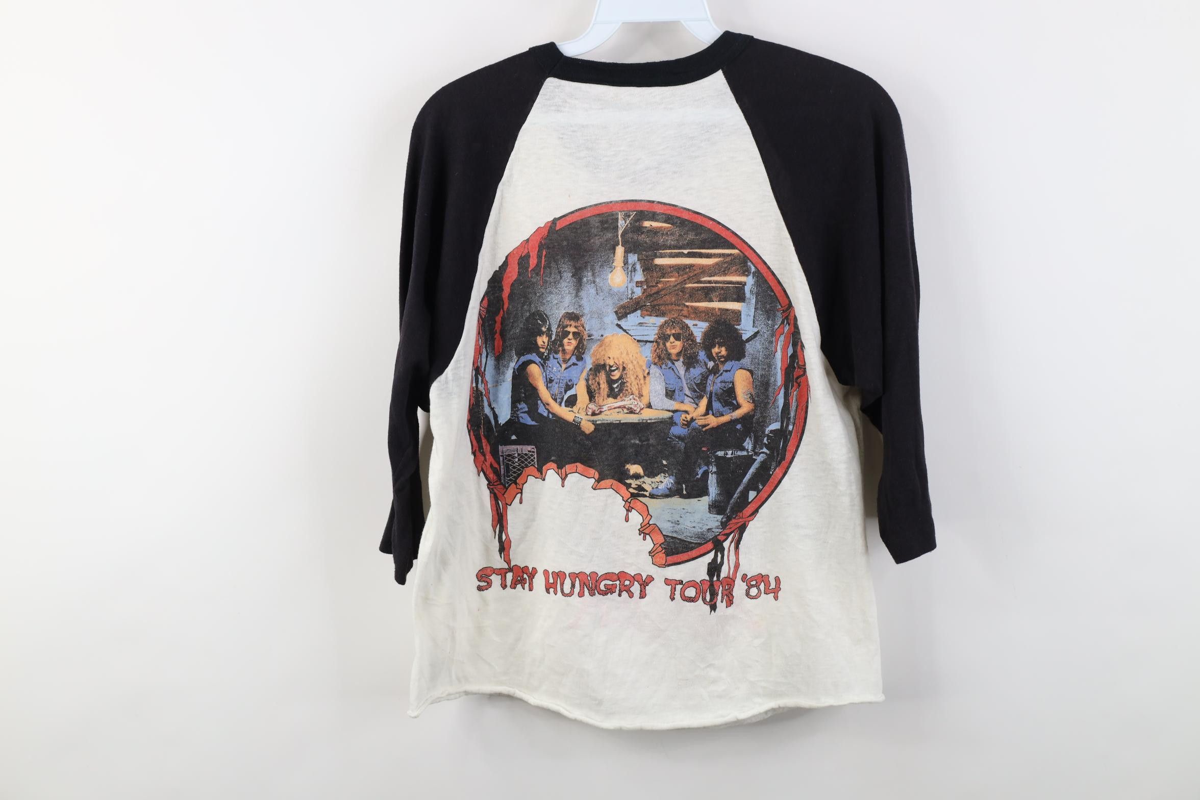 Vintage Vintage 80s 1984 Stay Hungry Tour Twisted Sister T-Shirt Size M / US 6-8 / IT 42-44 - 15 Thumbnail