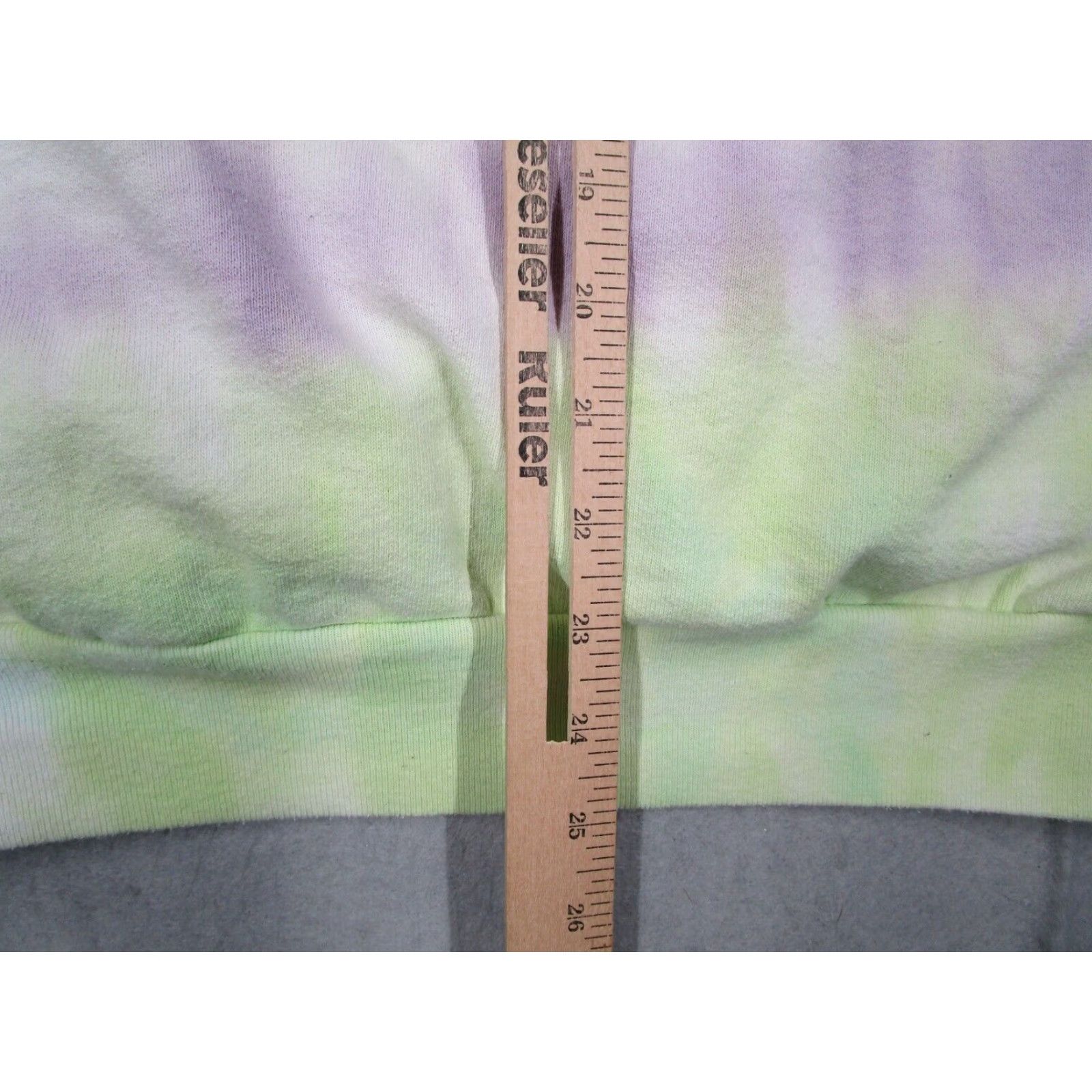 Vintage Melody Ehsani Women's Green Tie Dye Heavyweight Pullover Hoodie Large Long Sleeve 100% Cotton Size L / US 10 / IT 46 - 7 Thumbnail