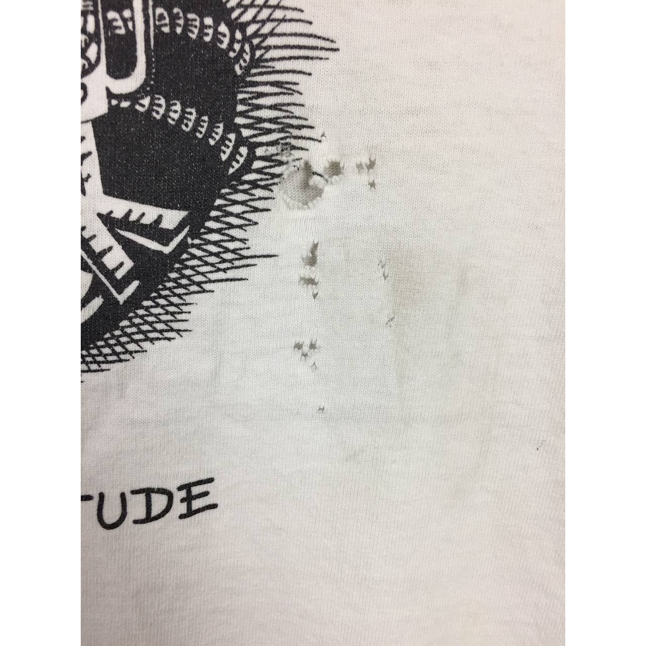 Fruit Of The Loom × Vintage Vtg 90s Distressed Joe’s Crab Shack Joe Know Elvis Promo Tee Size US L / EU 52-54 / 3 - 5 Thumbnail