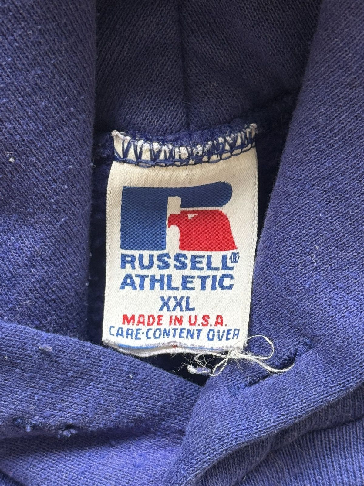 Russell Athletic Vintage 90s Russell Athletic Made In USA Hoodie Sweatshirt Size US XXL / EU 58 / 5 - 5 Thumbnail