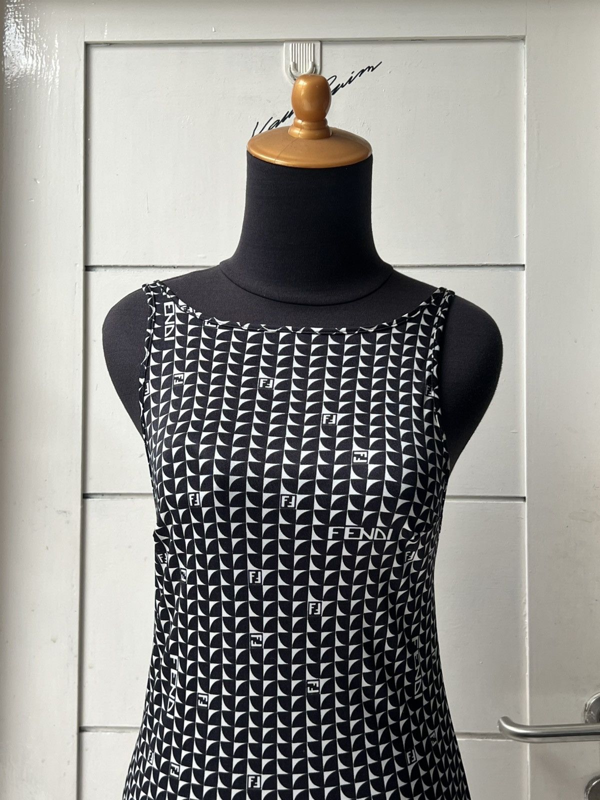 Fendi Fendi Motive Midi Dress Size XS / US 0-2 / IT 36-38 - 2 Thumbnail