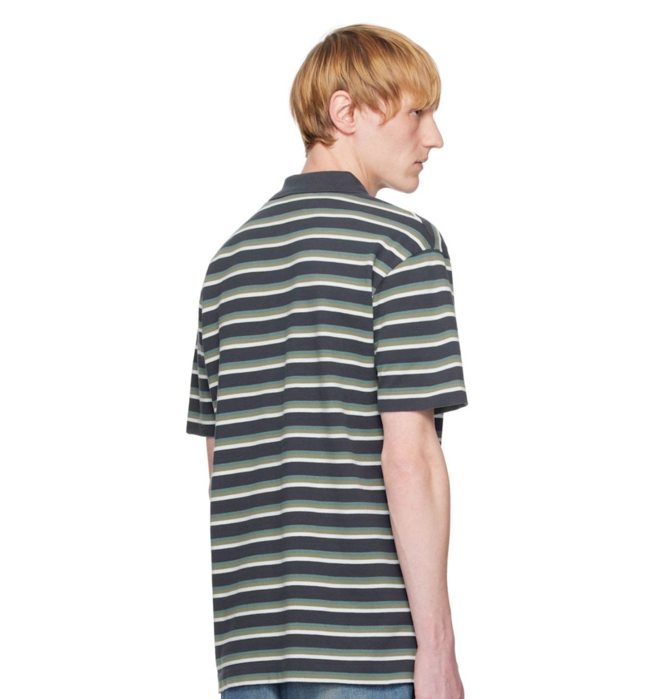 Maison Kitsune Maison Kitsune Fox Patch Tri Color Stripes Polo $245 CAD Size US S / EU 44-46 / 1 - 7 Thumbnail