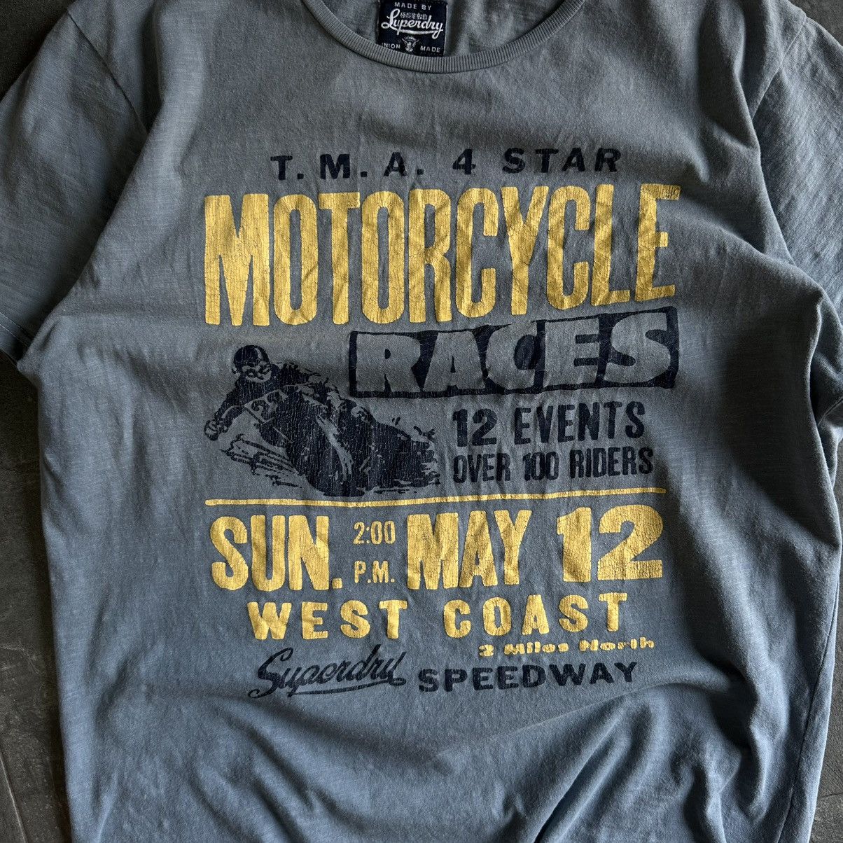 Superdry Vintage Superdry T-shirts Motorcycle Races Speedway Y2K 00s Size US L / EU 52-54 / 3 - 8 Thumbnail