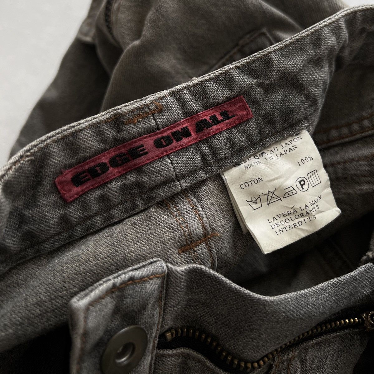 Japanese Brand × Le Grande Bleu (L.G.B.) ‘EDGE ON ALL’ 2WAYS CARGO JEANS Size 29" - 10 Thumbnail
