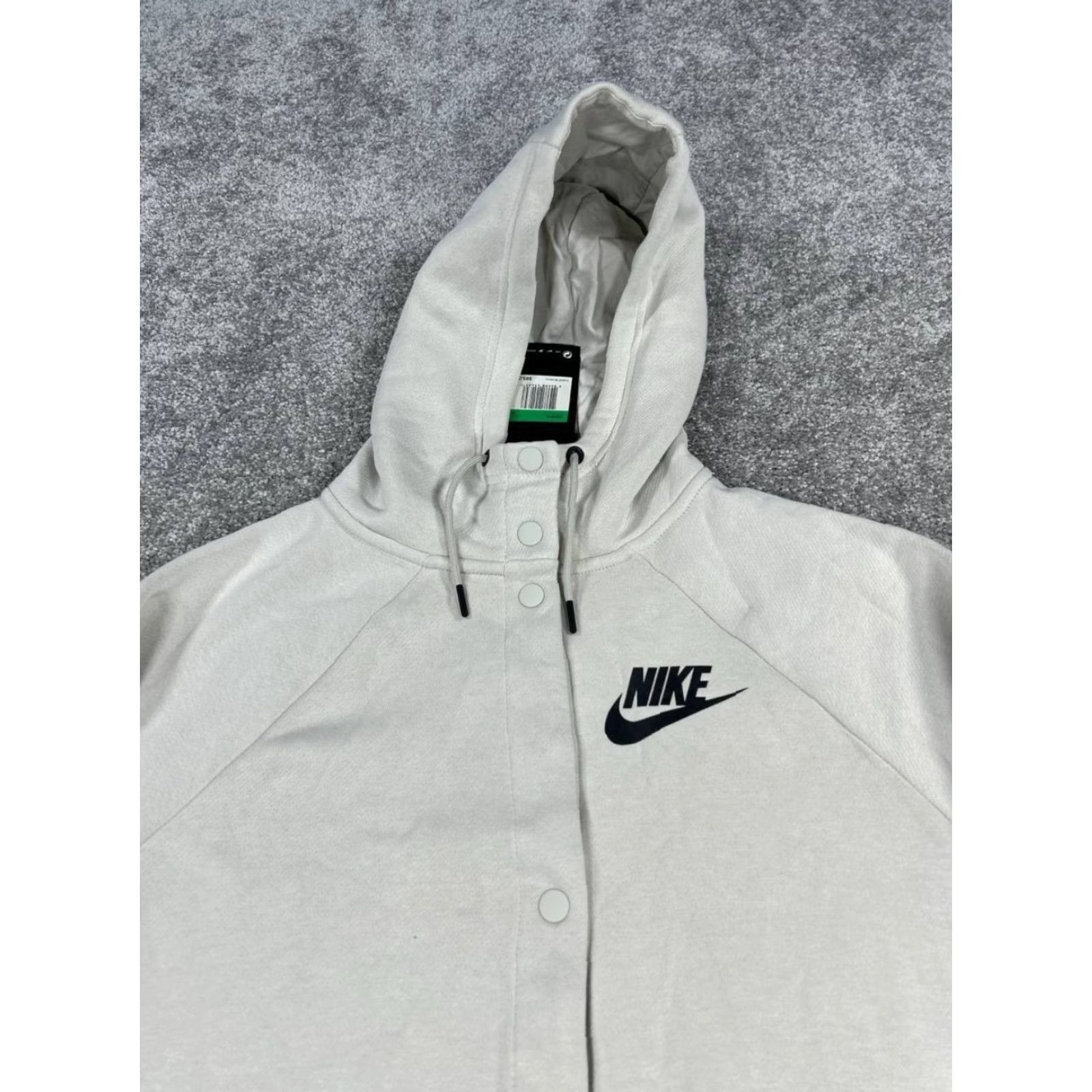 Nike Nike Jacket Womens XL White Fleece New Size XL / US 12-14 / IT 48-50 - 2 Thumbnail