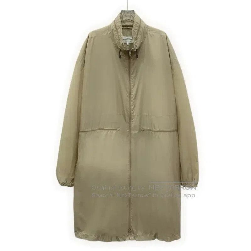 Maison Margiela Maison Margiela Brown Nylon Women's Trench Coat . Size L / US 10 / IT 46 - 1 Thumbnail