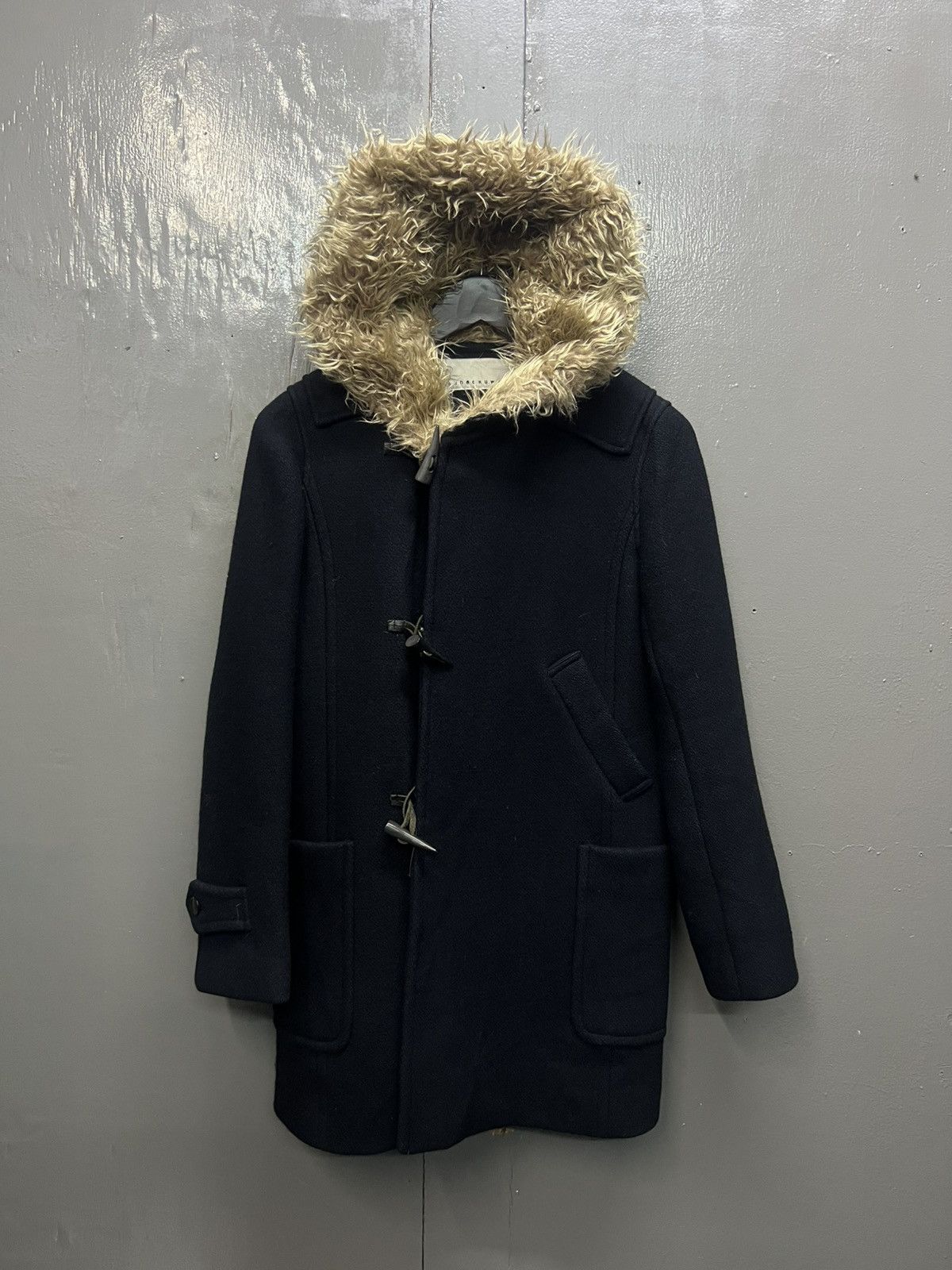 Sunao Kuwahara Sunaokuwahara Wool Coat With Fleece Lined Hoodie Size S / US 4 / IT 40 - 1 Thumbnail