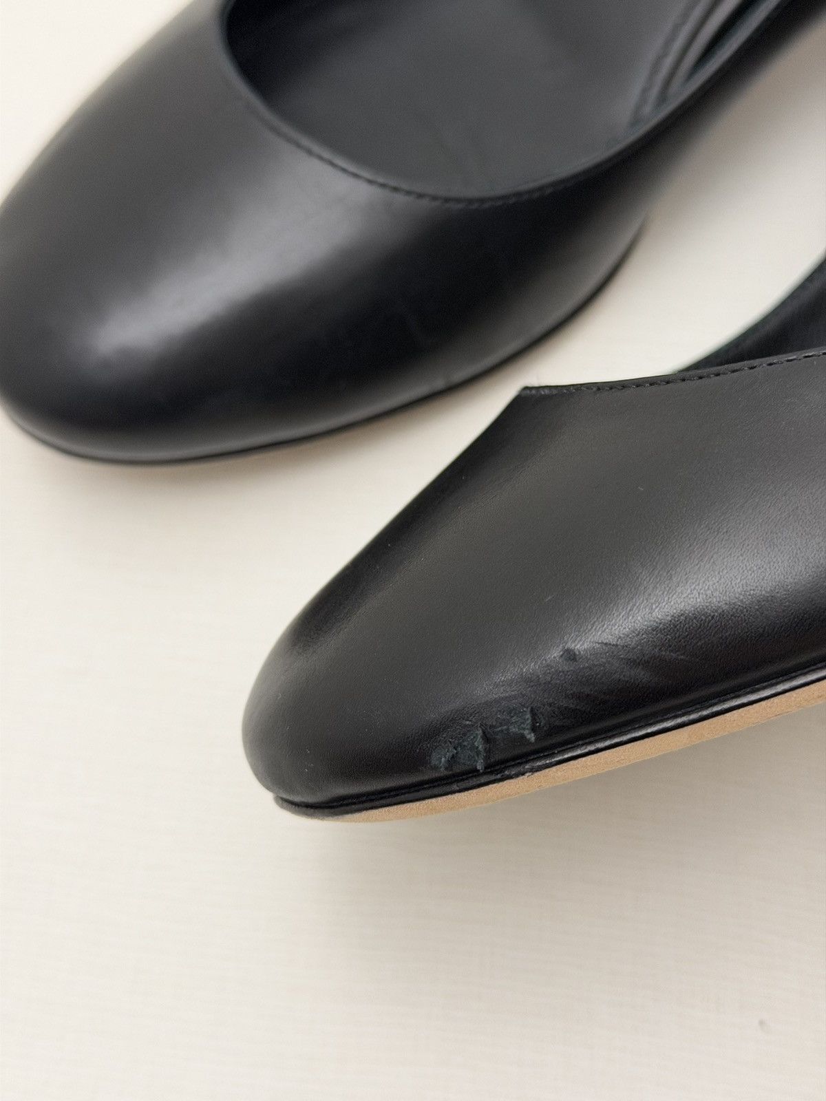 Tory Burch Tory Burch Elizabeth 40MM Round Toe Leather Pump Black Size8 Size US 8 / IT 38 - 9 Thumbnail