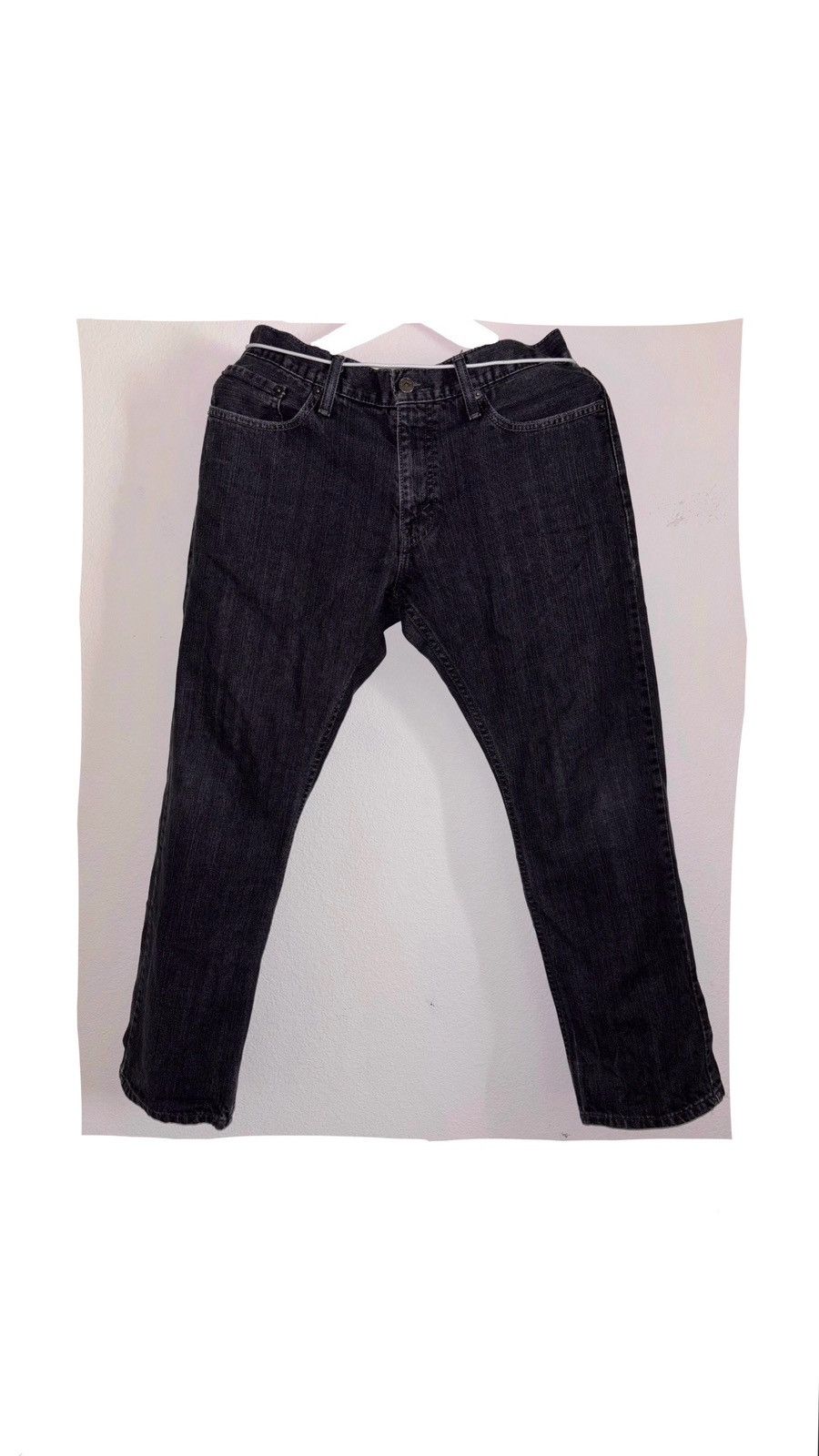 Levi's Mens Levis Black Jeans 34 X 30 Great Condition Raw Denim Size US 34 / EU 50 - 7 Thumbnail