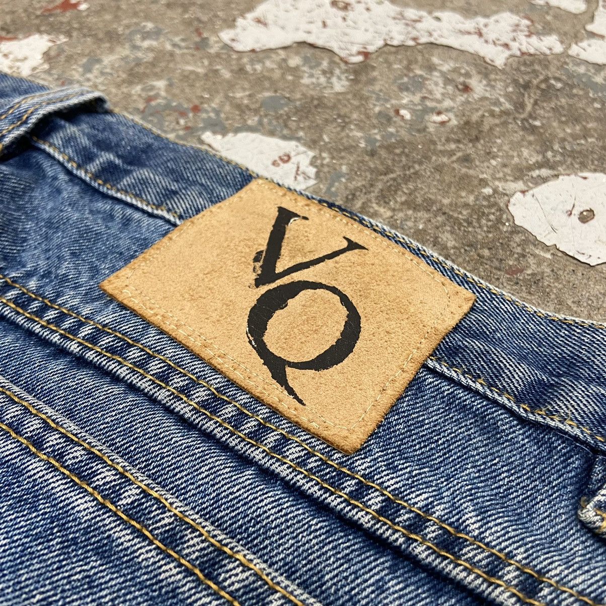 Vintage Vintage 1990s Paint Splatter Blue Denim Jeans Size US 34 / EU 50 - 9 Thumbnail