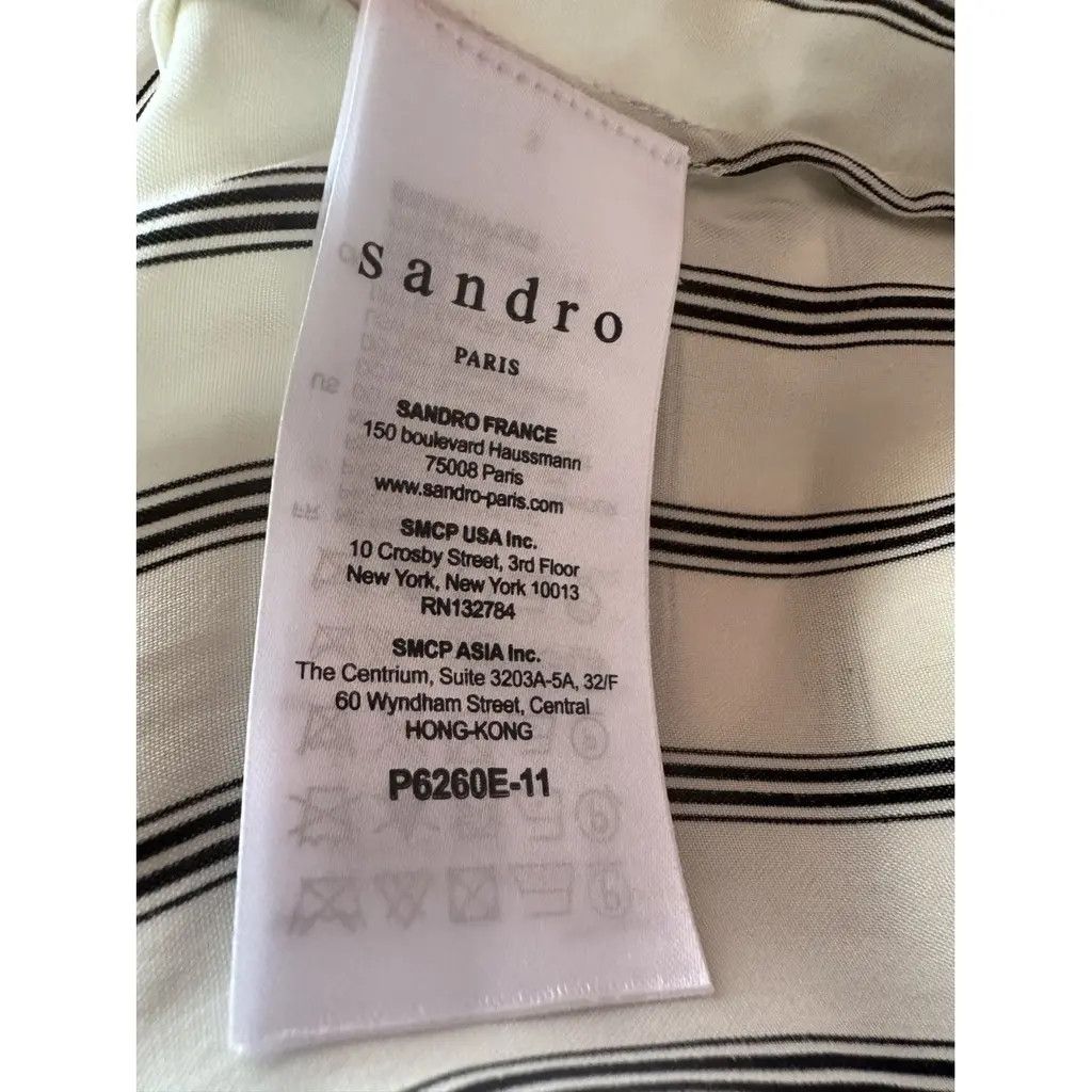 Sandro Sandro new jumpsuit FR40 cotton vviscose buttons Size 28" / US 6 / IT 42 - 6 Thumbnail